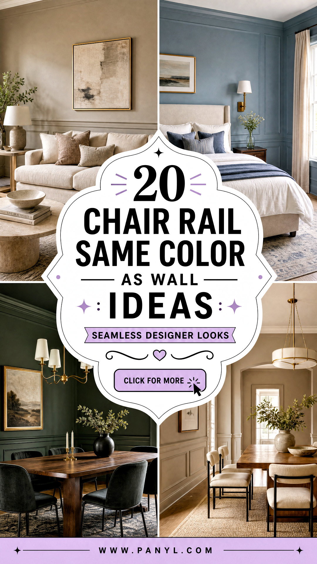 20 Chair Rail Same Color as Wall Ideas Seamless Designer Looks - 20 Chair Rail Same Color as Wall Ideas: Seamless Designer Looks