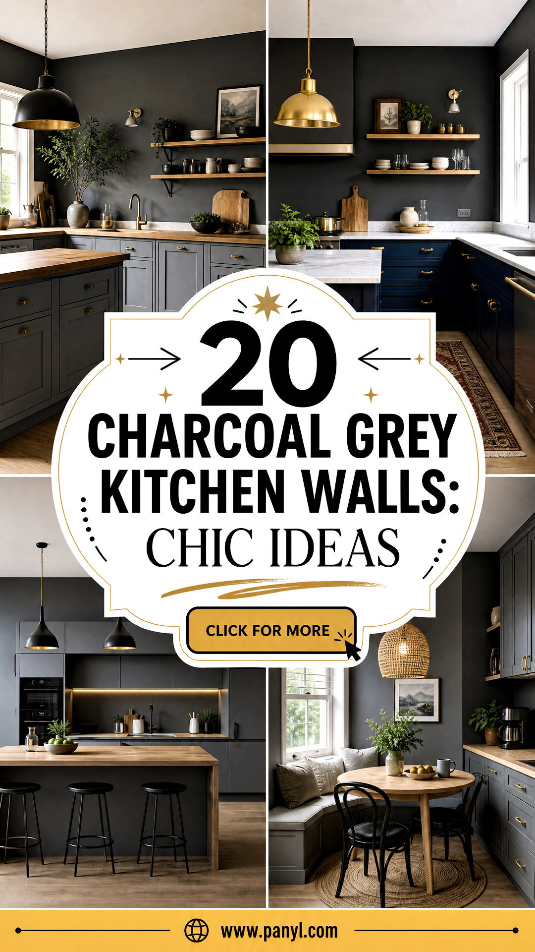 20 Charcoal Grey Kitchen Walls Chic Ideas for a Cozy Space - 20 Charcoal Grey Kitchen Walls: Chic Ideas for a Cozy Space