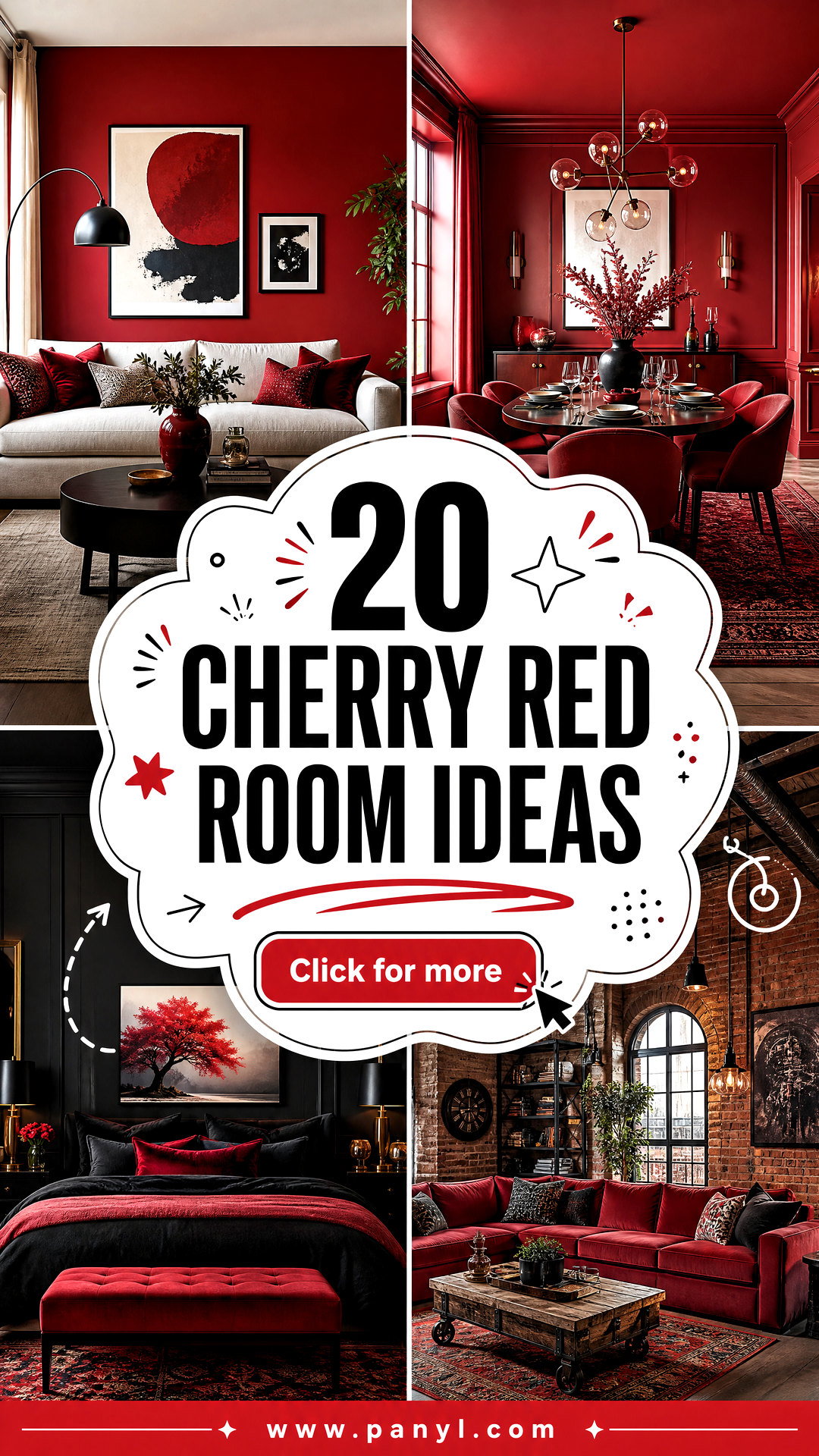 20 Cherry Red Room Ideas for Bold Joyful Modern Interiors - 20 Cherry Red Room Ideas for Bold, Joyful Modern Interiors