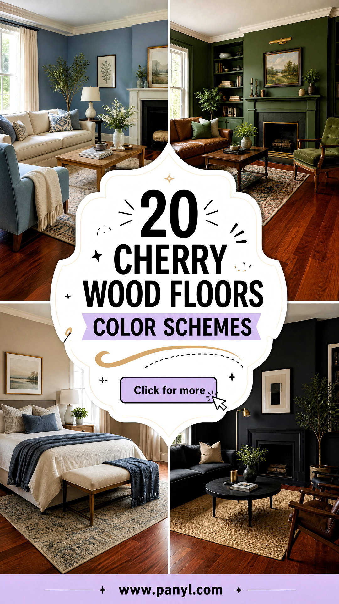 20 Cherry Wood Floors Color Schemes for a Warm Polished Home - 20 Cherry Wood Floors Color Schemes for a Warm, Polished Home