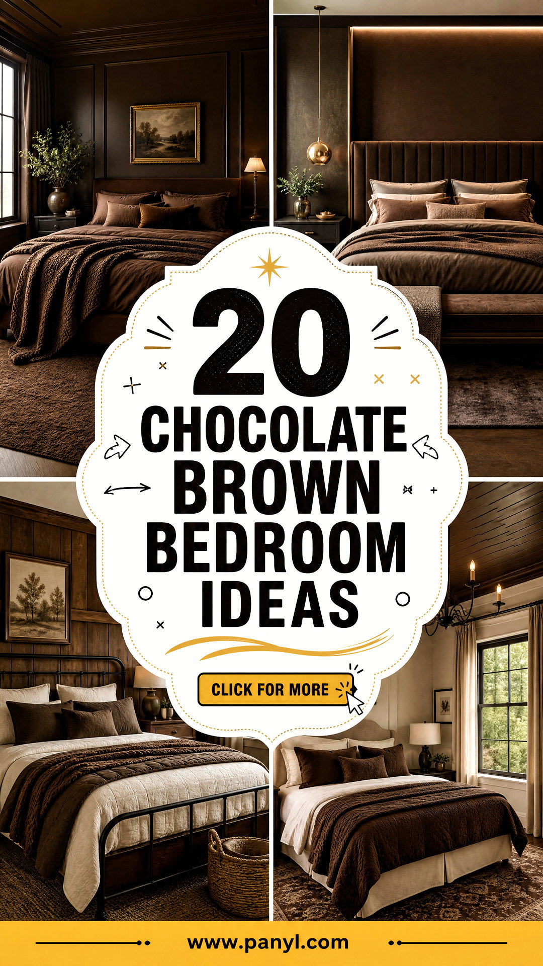 20 Chocolate Brown Bedroom Ideas for a Cozy Luxe Retreat - 20 Chocolate Brown Bedroom Ideas for a Cozy, Luxe Retreat
