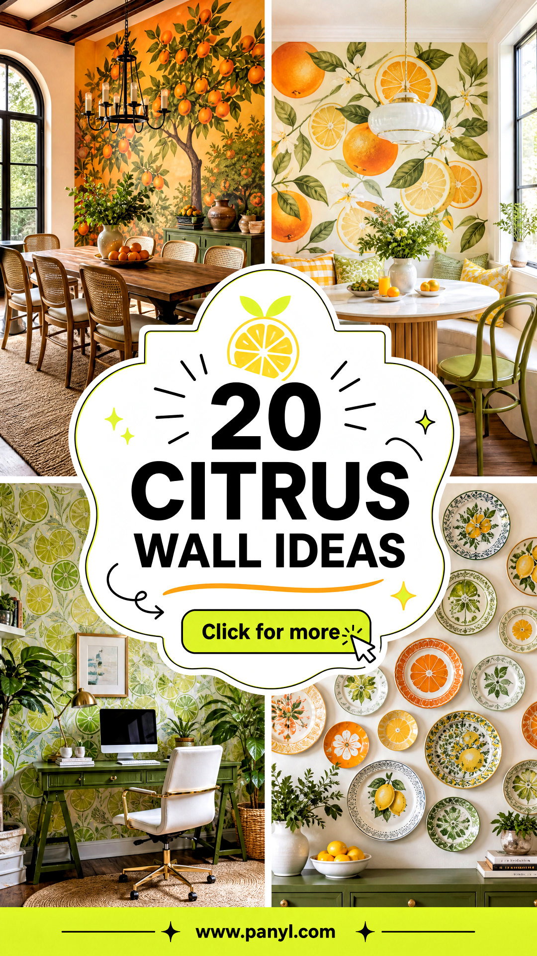 20 Citrus Wall Ideas Fresh Looks for Bright Modern Homes - 20 Citrus Wall Ideas: Fresh Looks for Bright Modern Homes