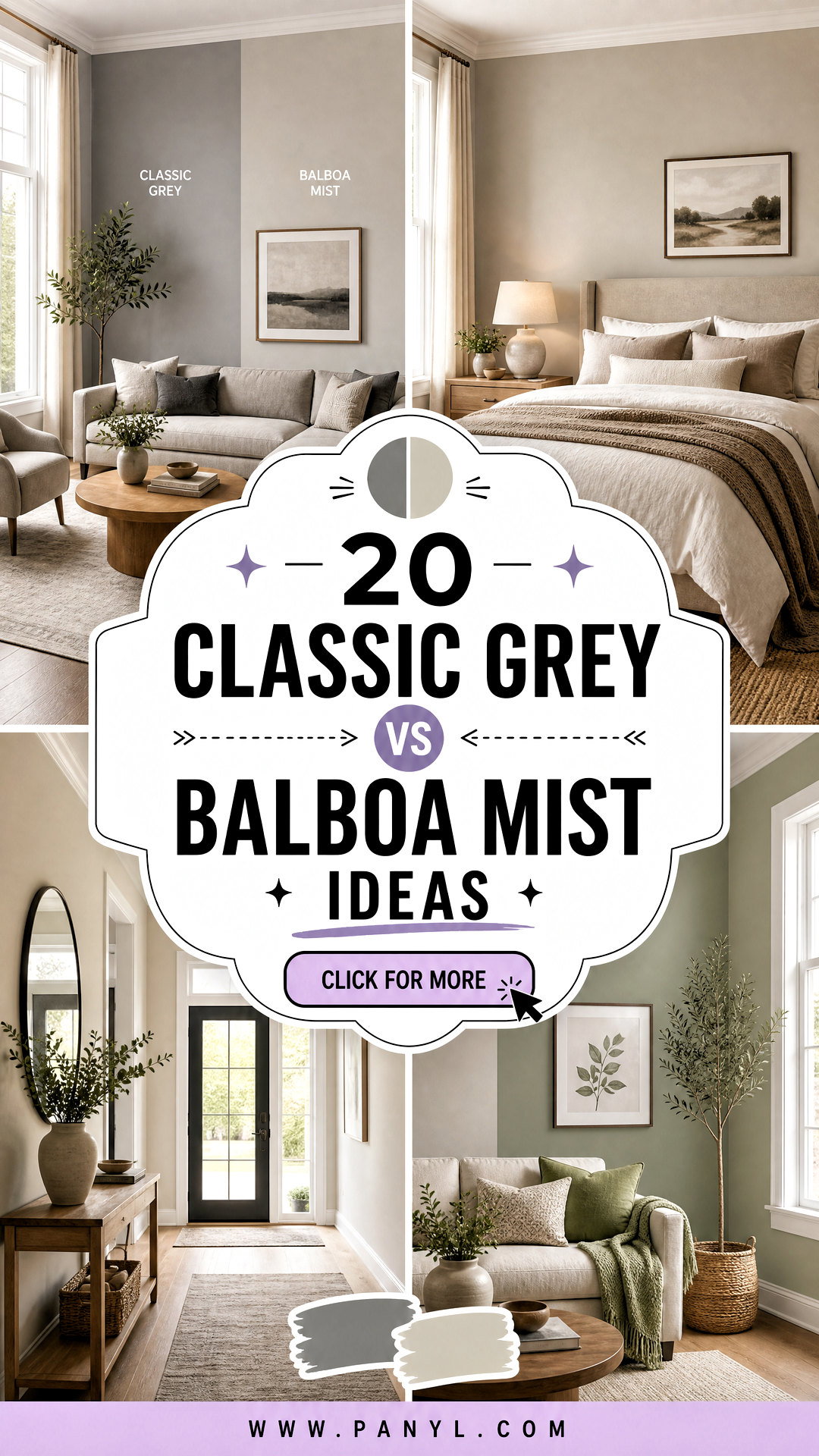20 Classic Grey vs Balboa Mist Ideas for the Perfect Greige - 20 Classic Grey vs Balboa Mist Ideas for the Perfect Greige