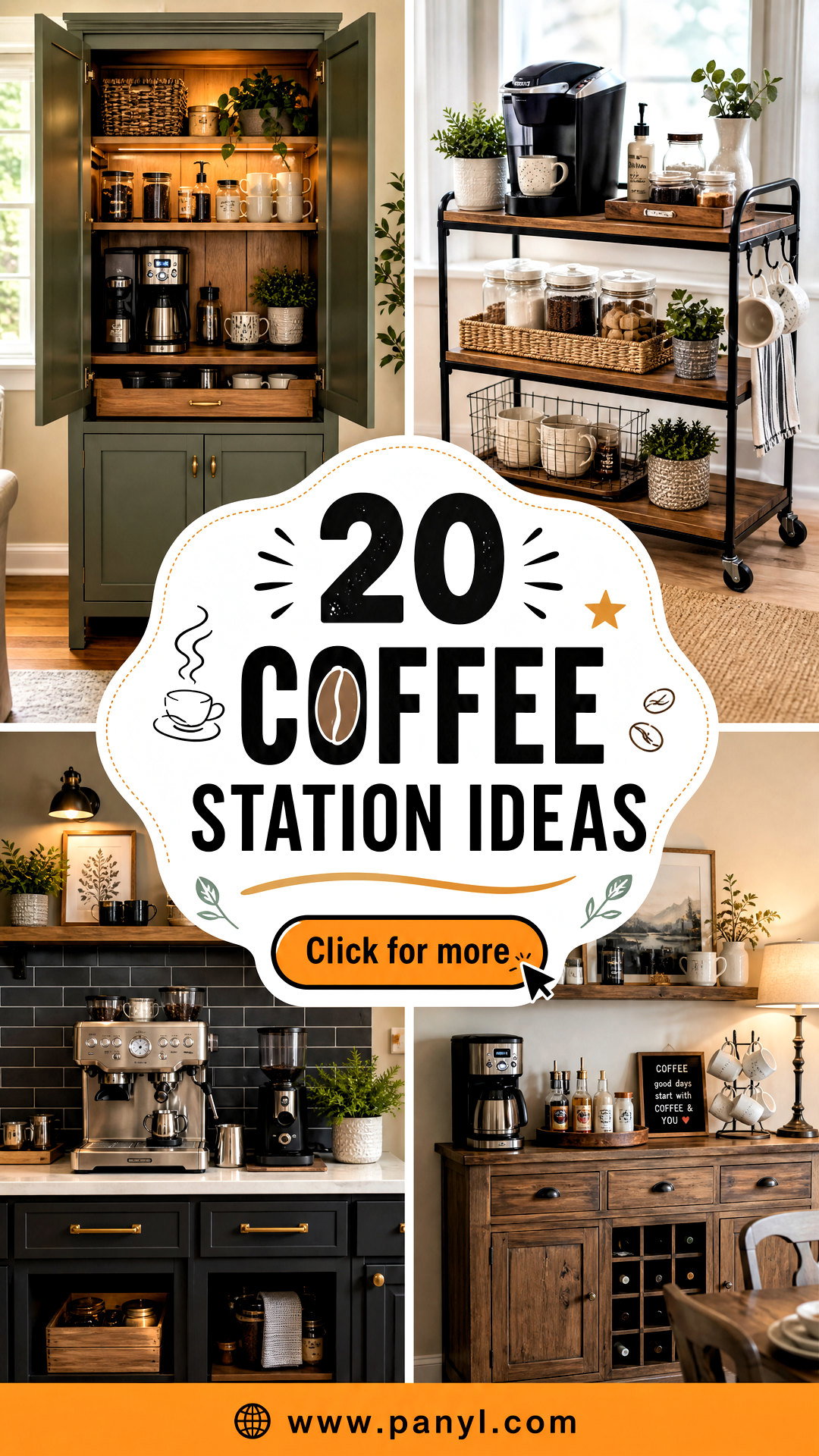 20 Coffee Station Ideas for a Cozy and Organized Kitchen - 20 Coffee Station Ideas for a Cozy and Organized Kitchen