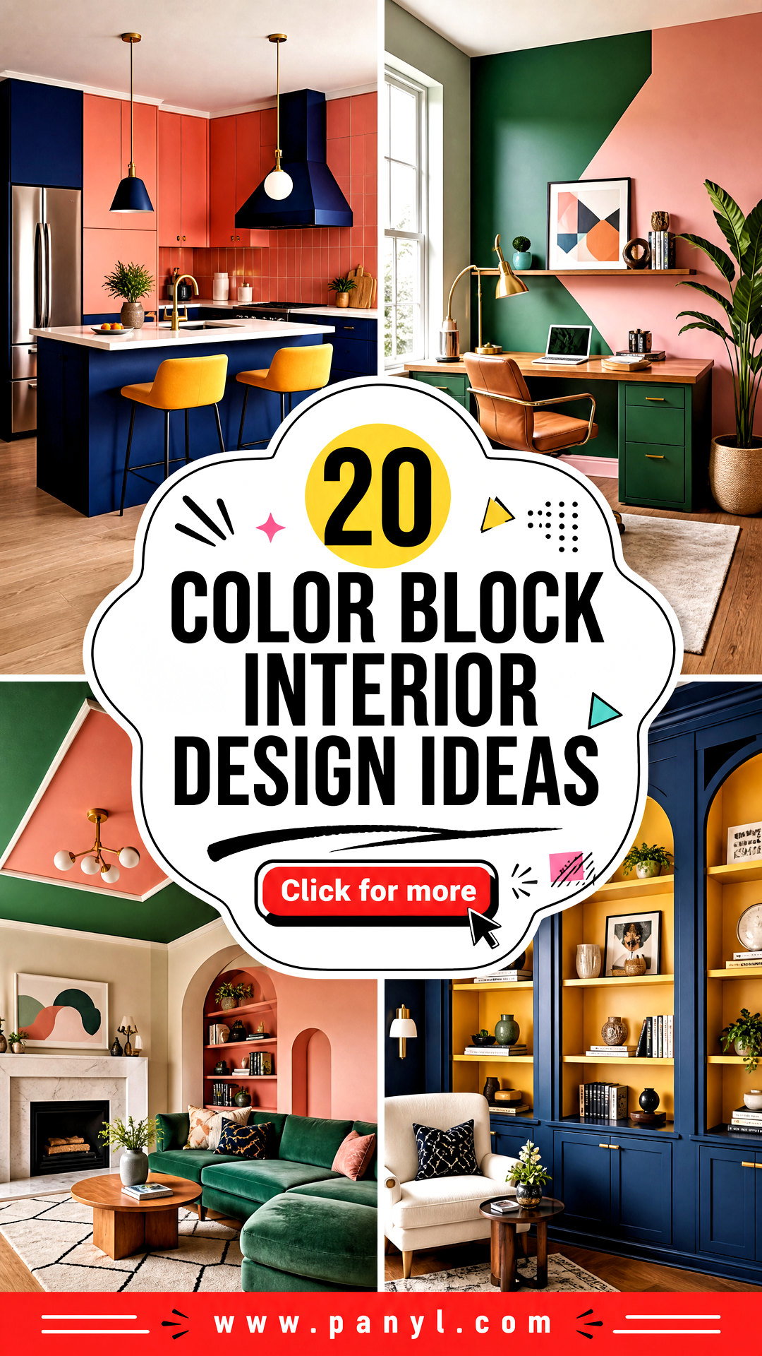 20 Color Block Interior Design Ideas for Fresh Vibrant Homes - 20 Color Block Interior Design Ideas for Fresh, Vibrant Homes