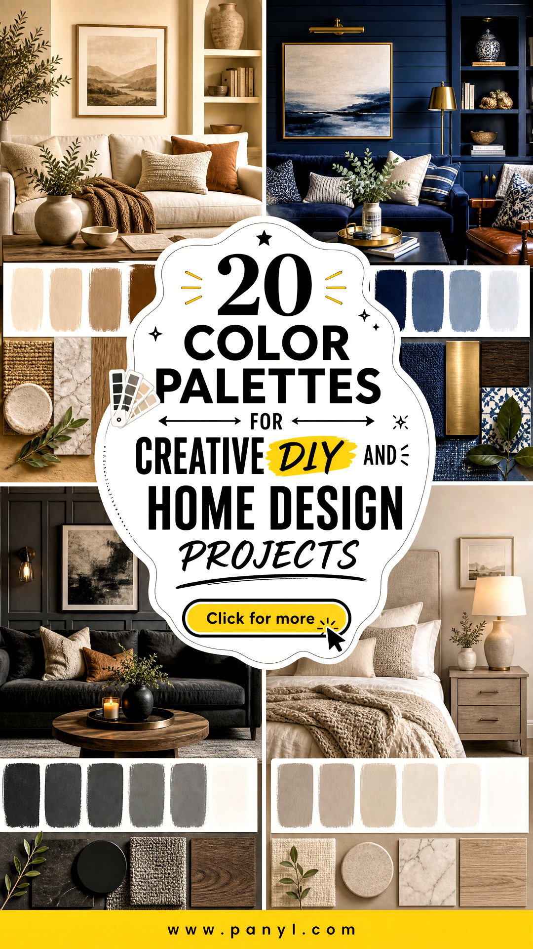 20 Color Pallets for Creative DIY and Home Design Projects - 20 Color Pallets for Creative DIY and Home Design Projects