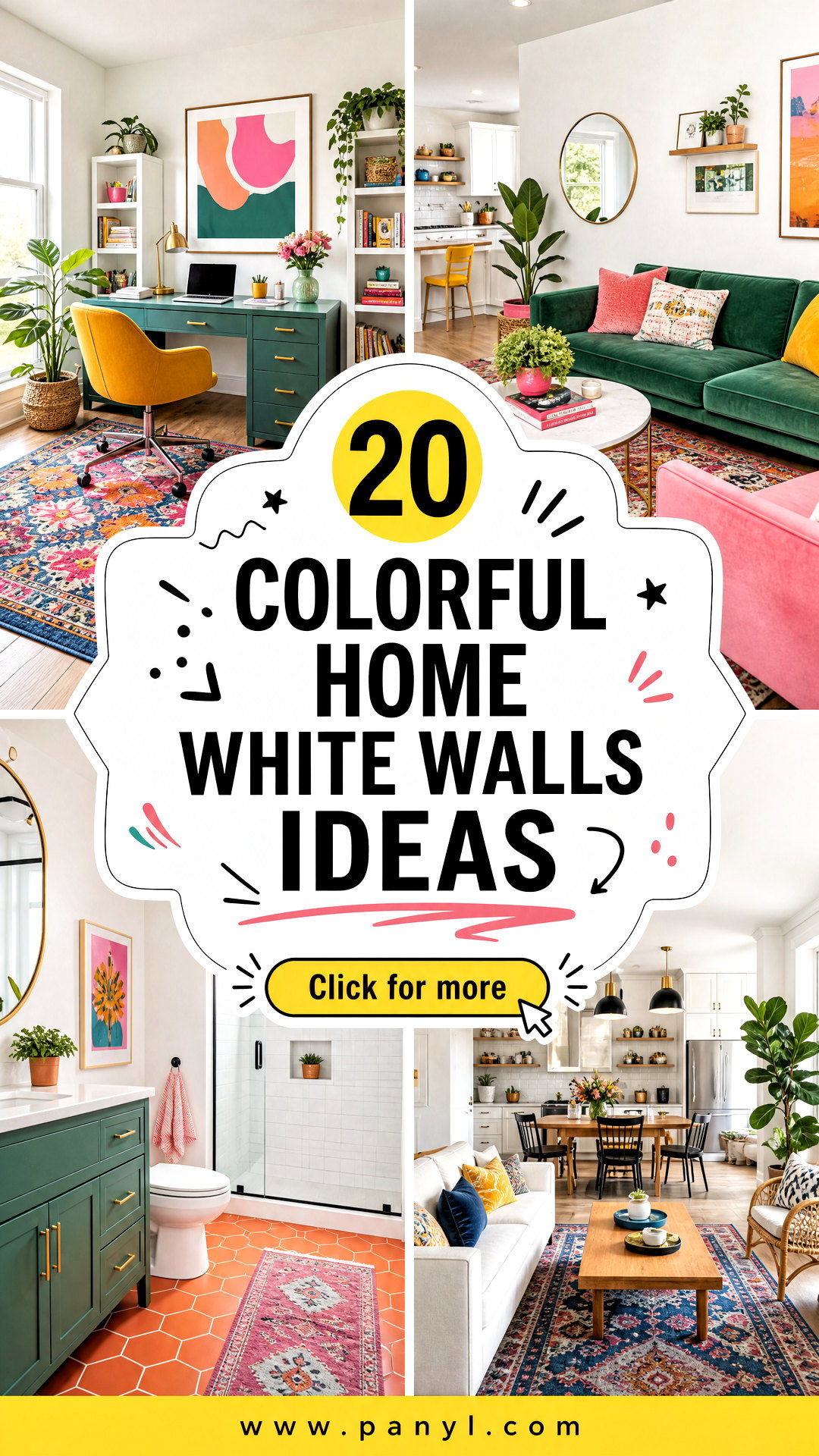 20 Colorful Home White Walls Ideas That Feel Fresh and Bright - 20 Colorful Home White Walls Ideas That Feel Fresh and Bright