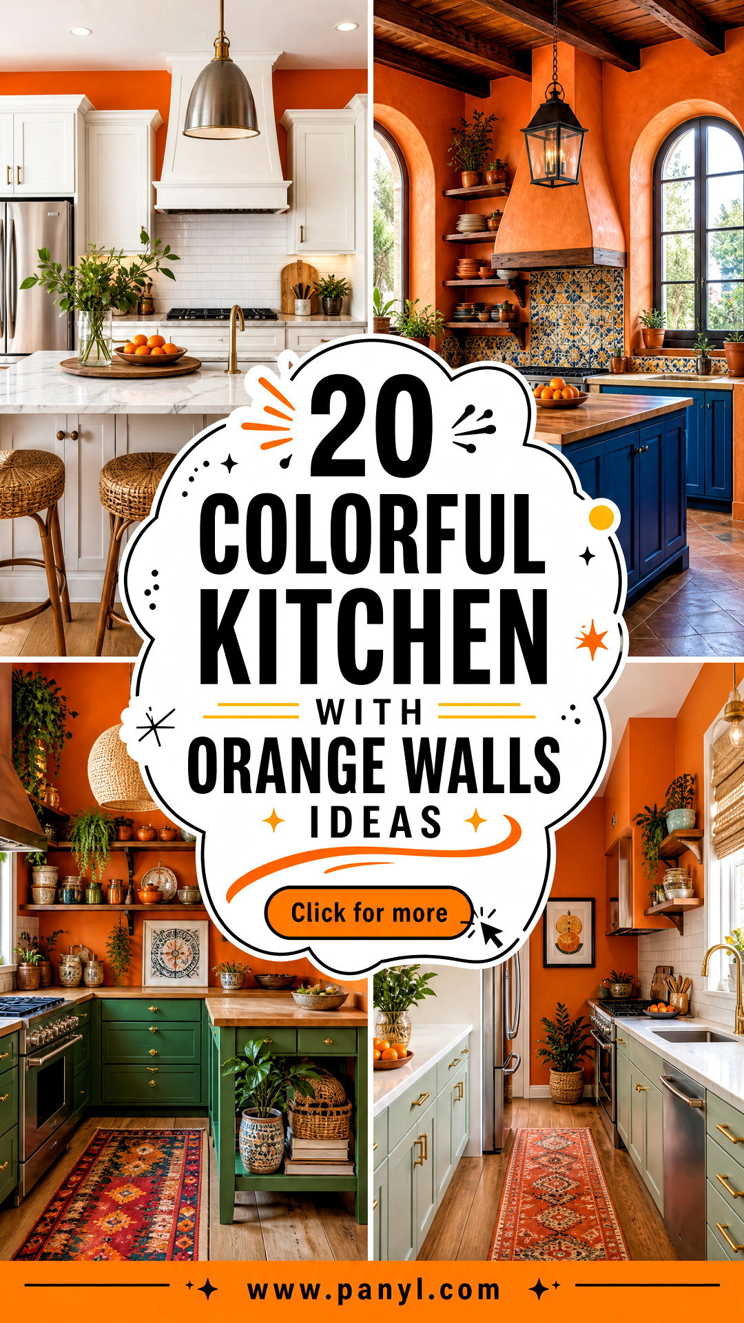 20 Colorful Kitchen With Orange Walls Ideas for Bold Homes - 20 Colorful Kitchen With Orange Walls Ideas for Bold Homes