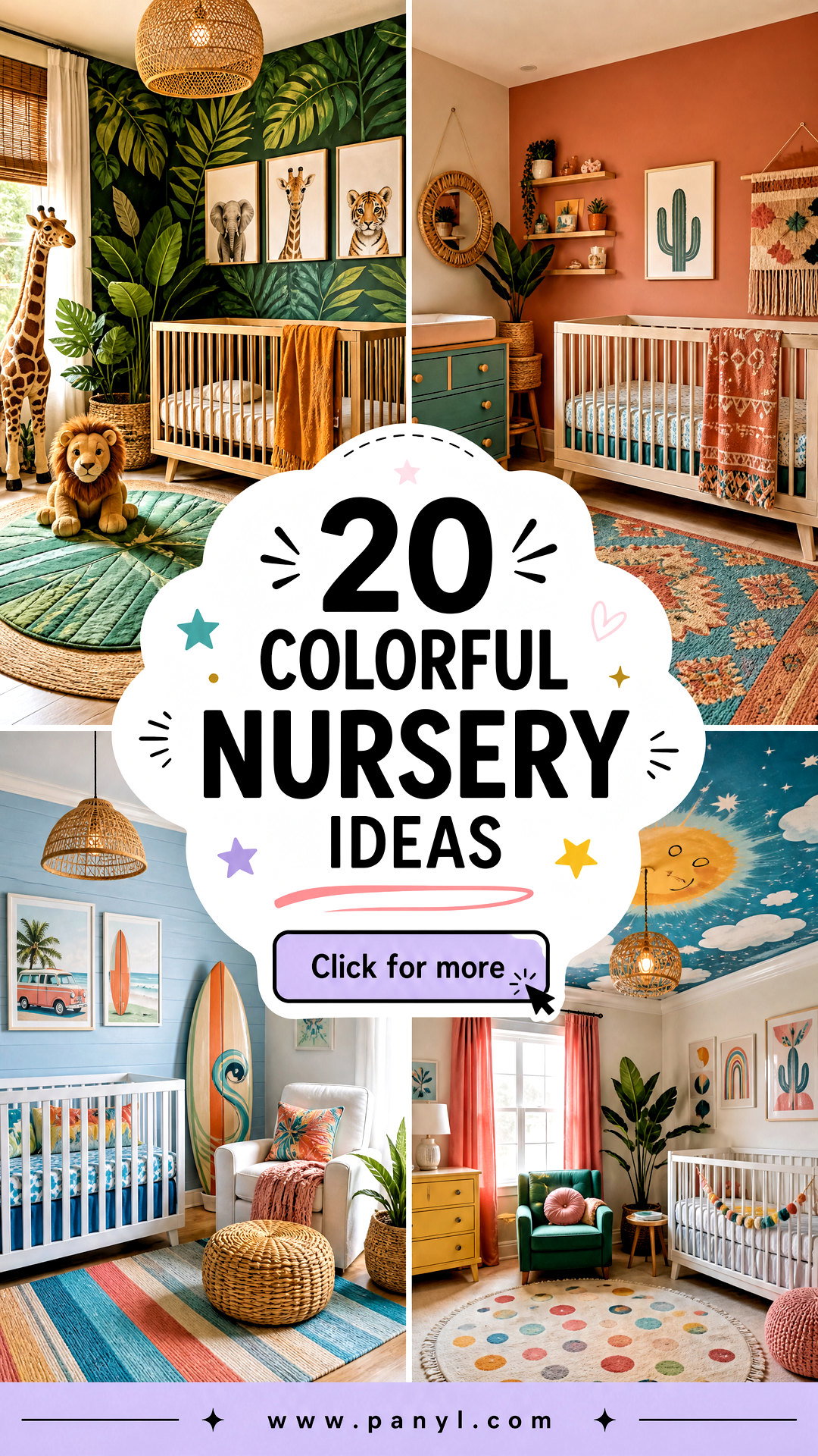 20 Colorful Nursery Ideas for a Cheerful Cozy Baby Room - 20 Colorful Nursery Ideas for a Cheerful, Cozy Baby Room