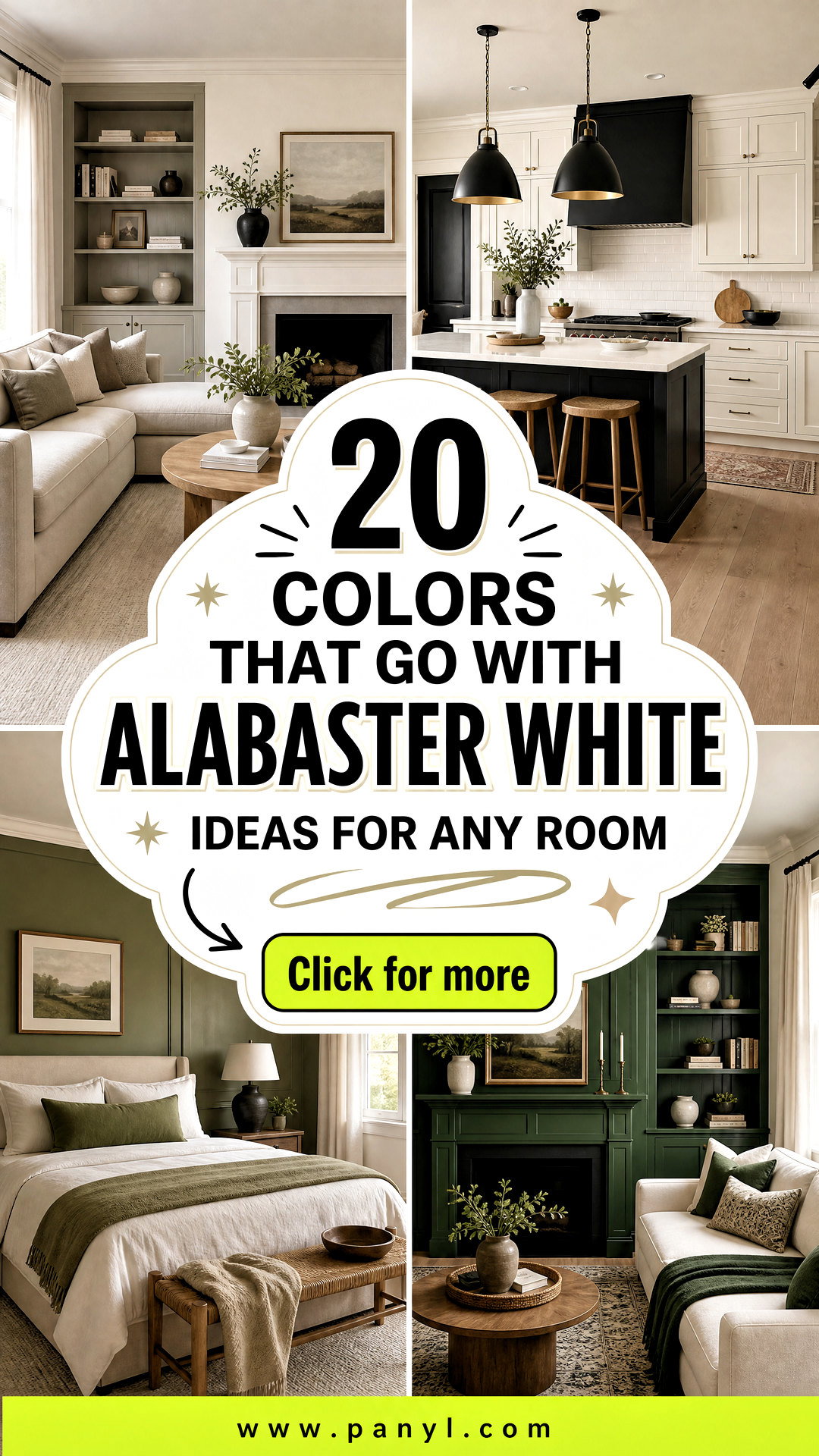 20 Colors That Go With Alabaster White Ideas for Any Room - 20 Colors That Go With Alabaster White Ideas for Any Room