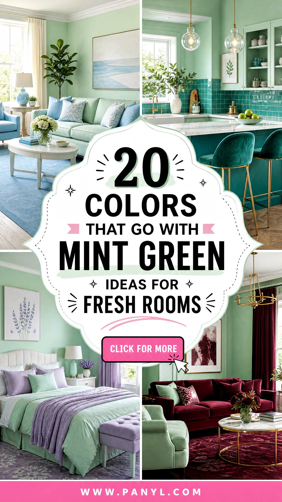 20 Colors That Go With Mint Green Ideas for Fresh Rooms - 20 Colors That Go With Mint Green Ideas for Fresh Rooms