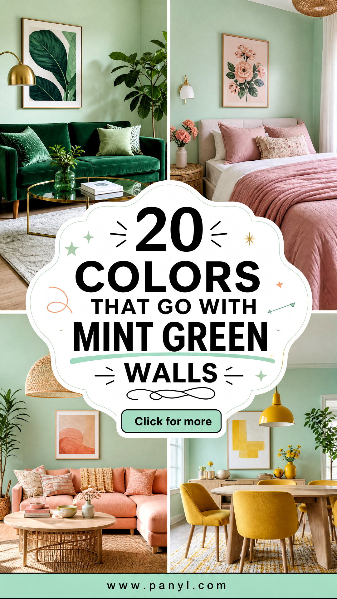 20 Colors That Go With Mint Green Walls for Fresh Airy Rooms - 20 Colors That Go With Mint Green Walls for Fresh, Airy Rooms