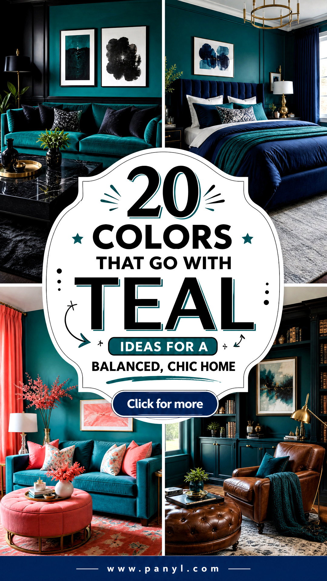 20 Colors That Go With Teal Ideas for a Balanced Chic Home - 20 Colors That Go With Teal Ideas for a Balanced, Chic Home