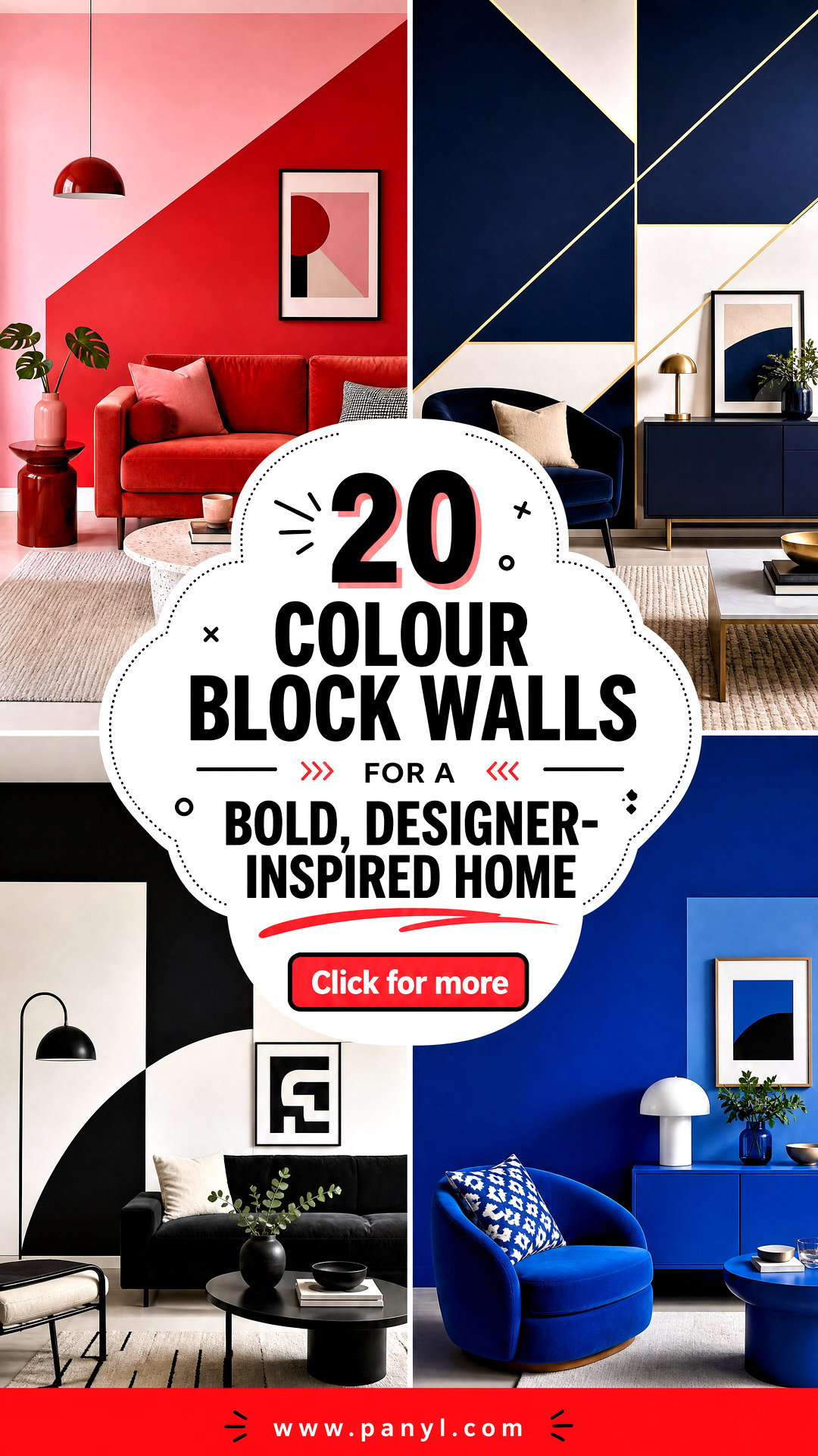20 Colour Block Walls for a Bold Designer-Inspired Home - 20 Colour Block Walls for a Bold, Designer-Inspired Home