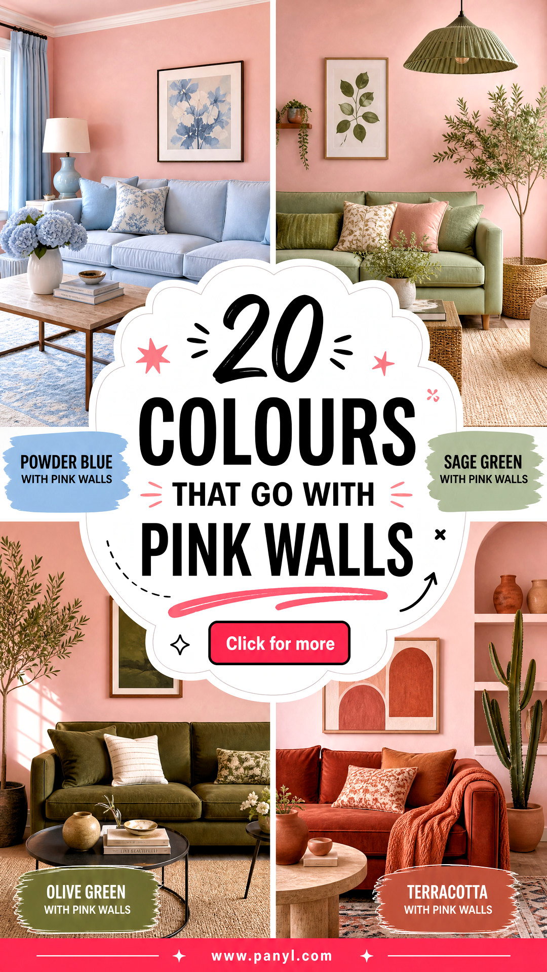 20 Colours That Go With Pink Walls for Chic Balanced Rooms - 20 Colours That Go With Pink Walls for Chic, Balanced Rooms