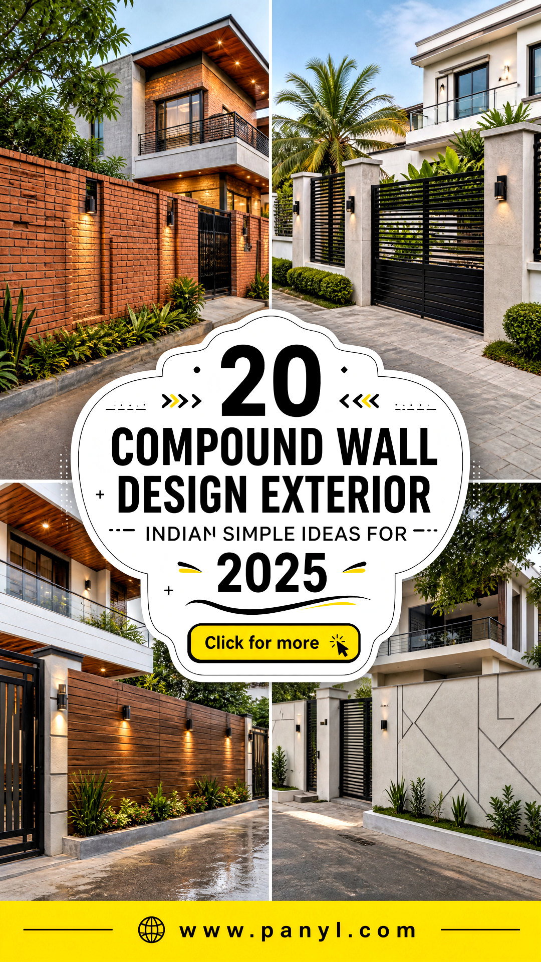 20 Compound Wall Design Exterior Indian Simple Ideas for 2025 - 20 Compound Wall Design Exterior Indian Simple Ideas for 2025