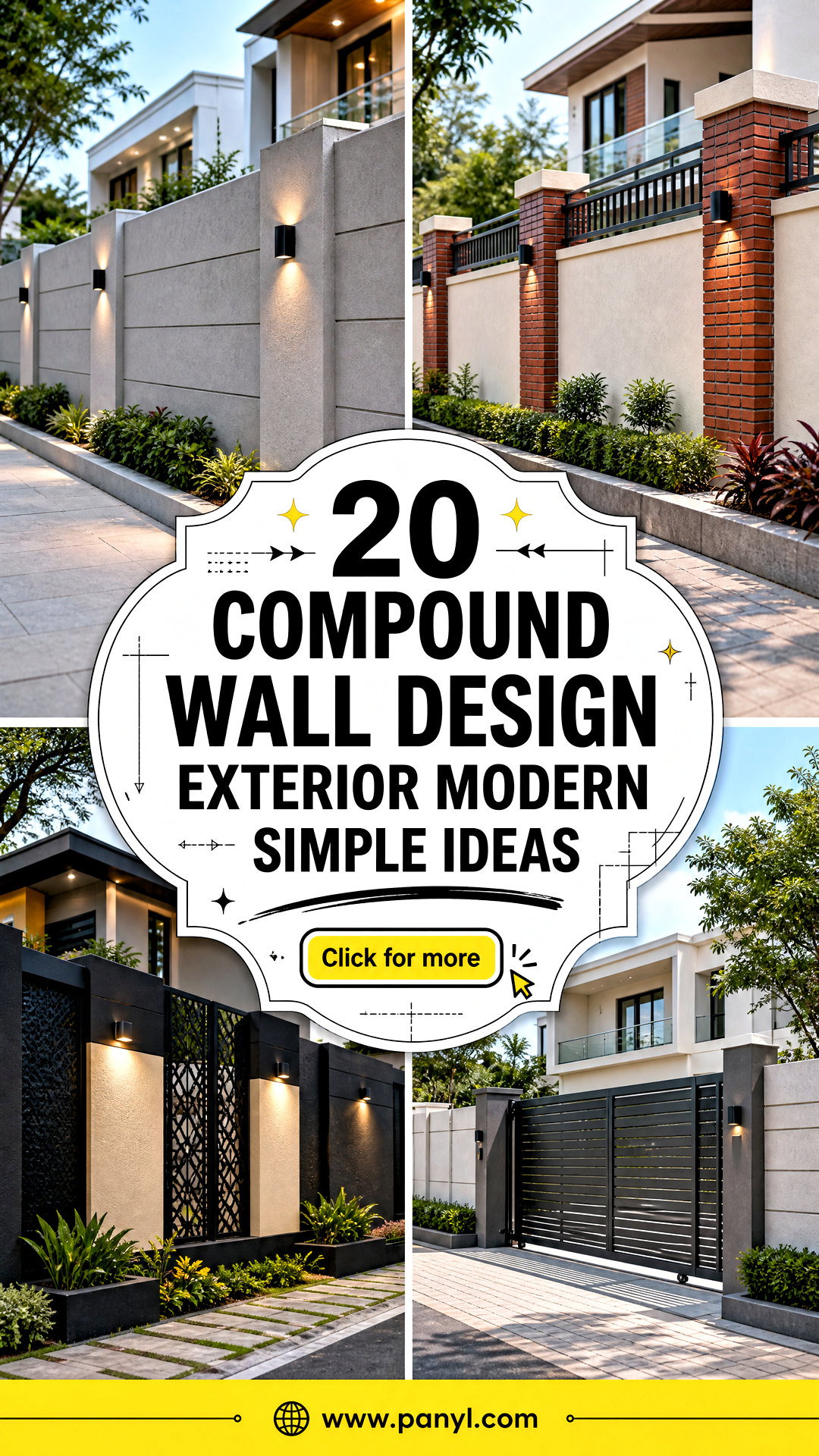 20 Compound Wall Design Exterior Modern Simple Ideas for 2025 - 20 Compound Wall Design Exterior Modern Simple Ideas for 2025