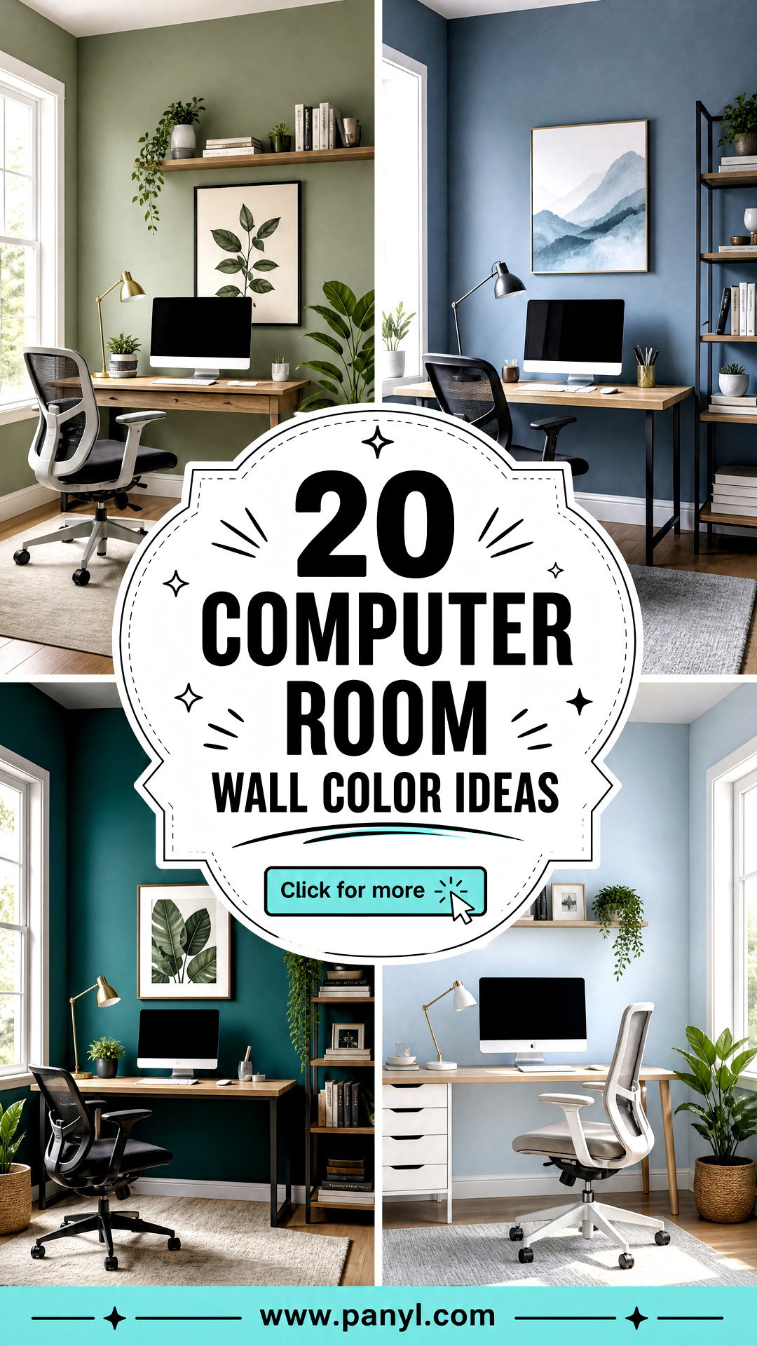 20 Computer Room Wall Color Ideas for a Focused Workspace - 20 Computer Room Wall Color Ideas for a Focused Workspace