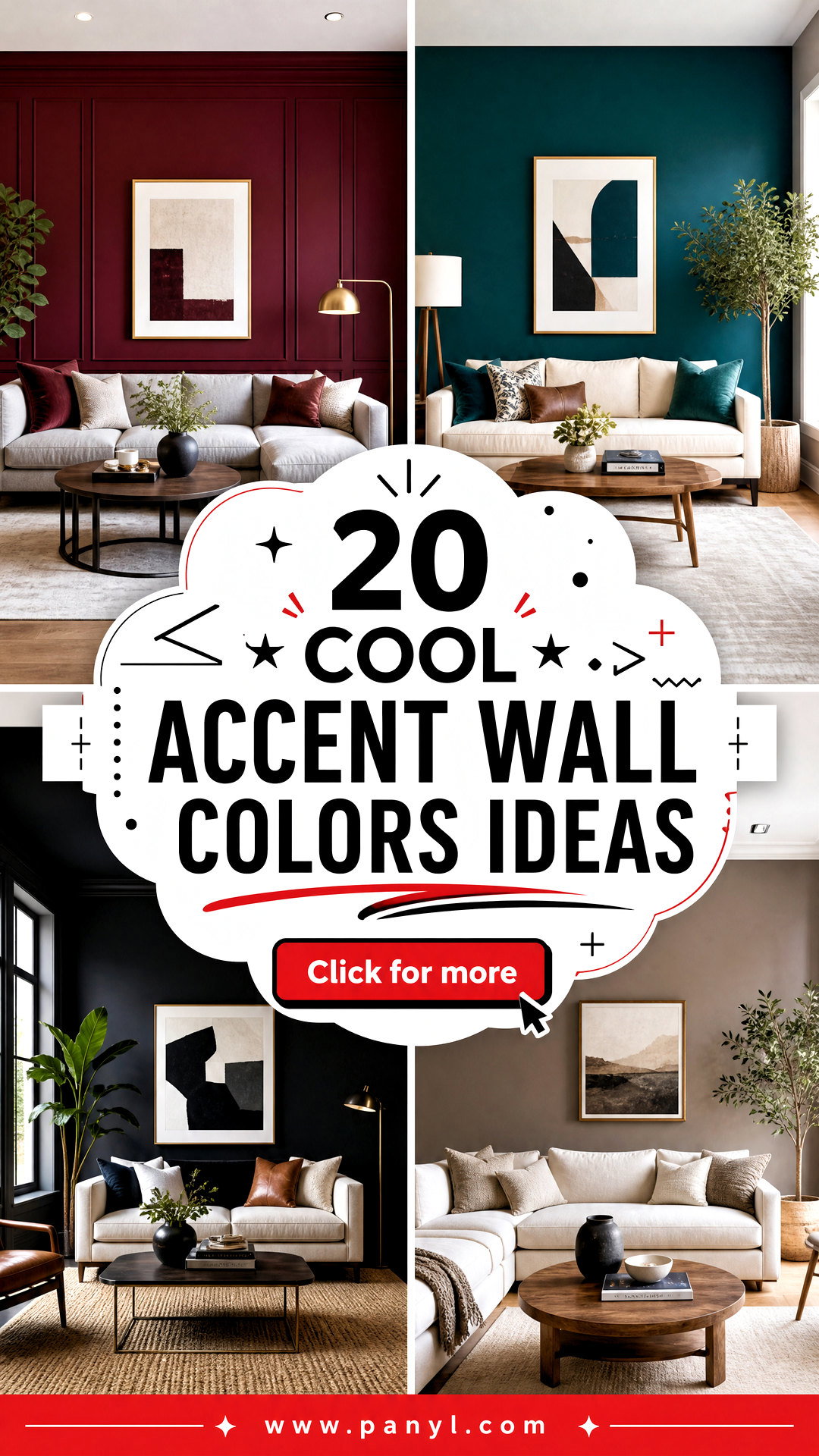 20 Cool Accent Wall Colors to Transform Any Modern Room - 20 Cool Accent Wall Colors to Transform Any Modern Room