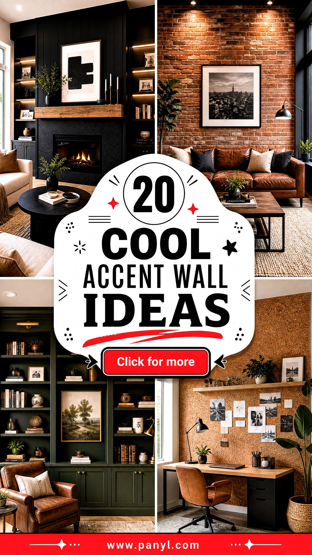 20 Cool Accent Wall Ideas for a Bold Modern Home Update - 20 Cool Accent Wall Ideas for a Bold, Modern Home Update