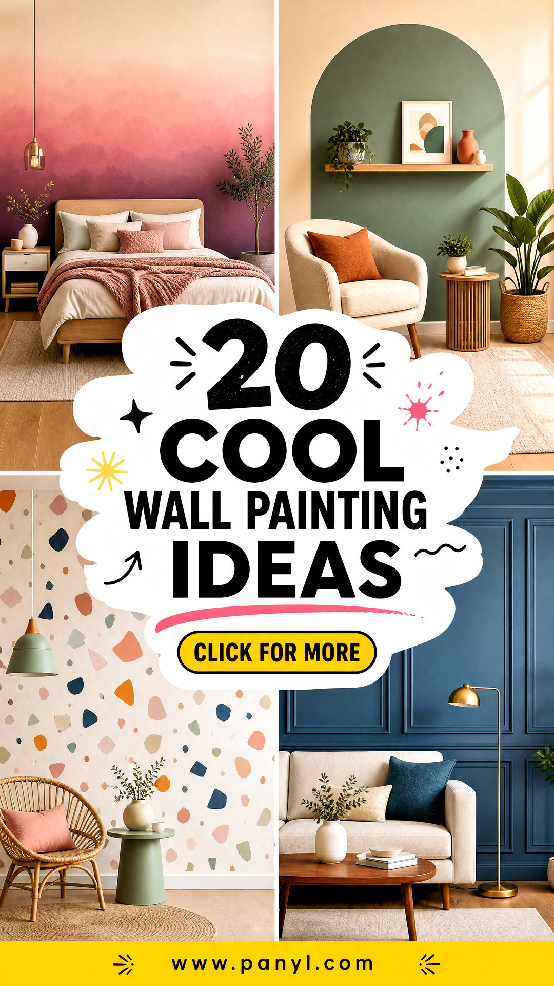 20 Cool Wall Painting Ideas for a Bold Creative Home Update - 20 Cool Wall Painting Ideas for a Bold, Creative Home Update