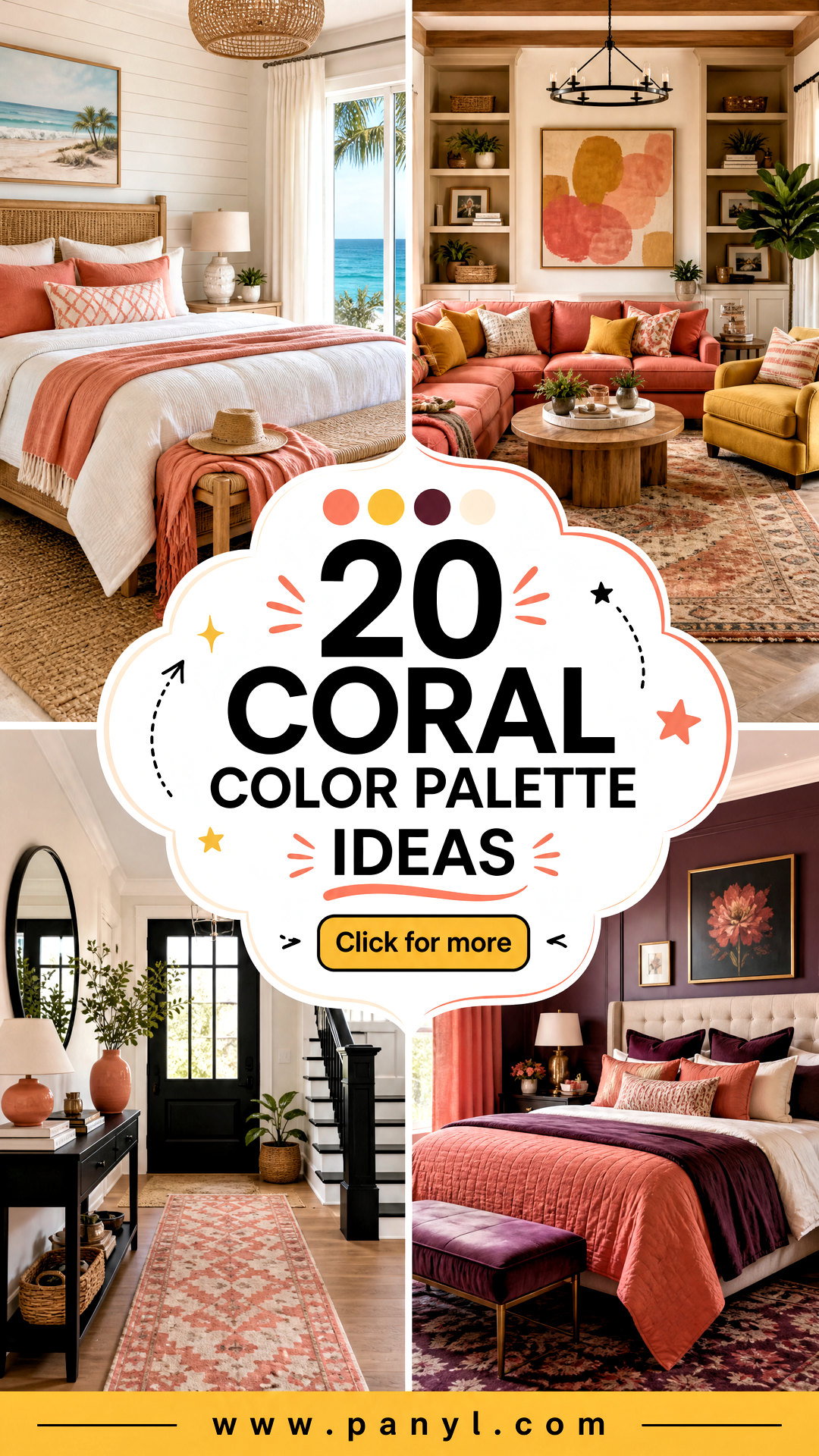 20 Coral Color Palette Ideas for a Fresh Cohesive Home - 20 Coral Color Palette Ideas for a Fresh, Cohesive Home