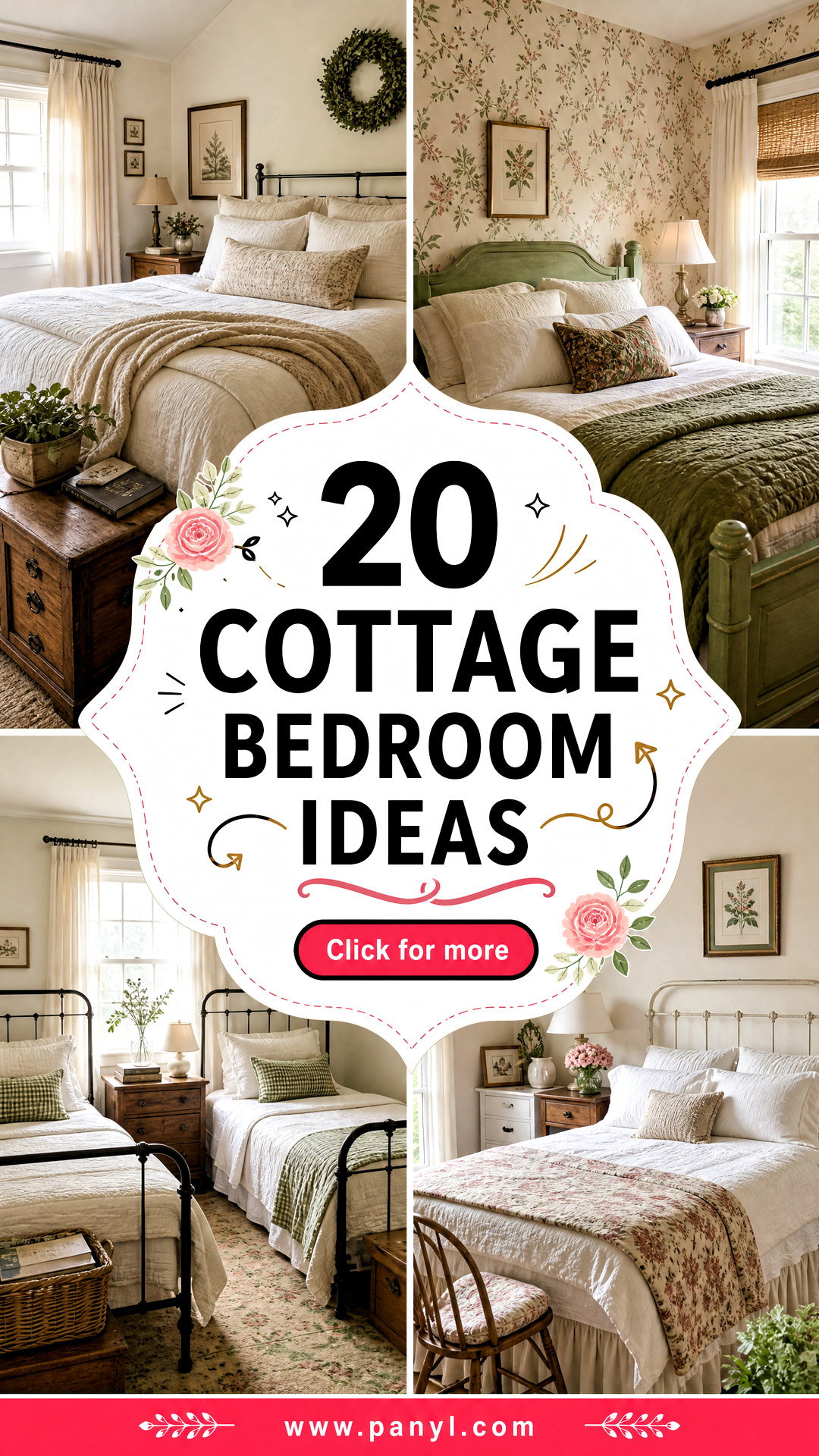 20 Cottage Bedroom Ideas for a Cozy Dreamy Home Retreat - 20 Cottage Bedroom Ideas for a Cozy, Dreamy Home Retreat