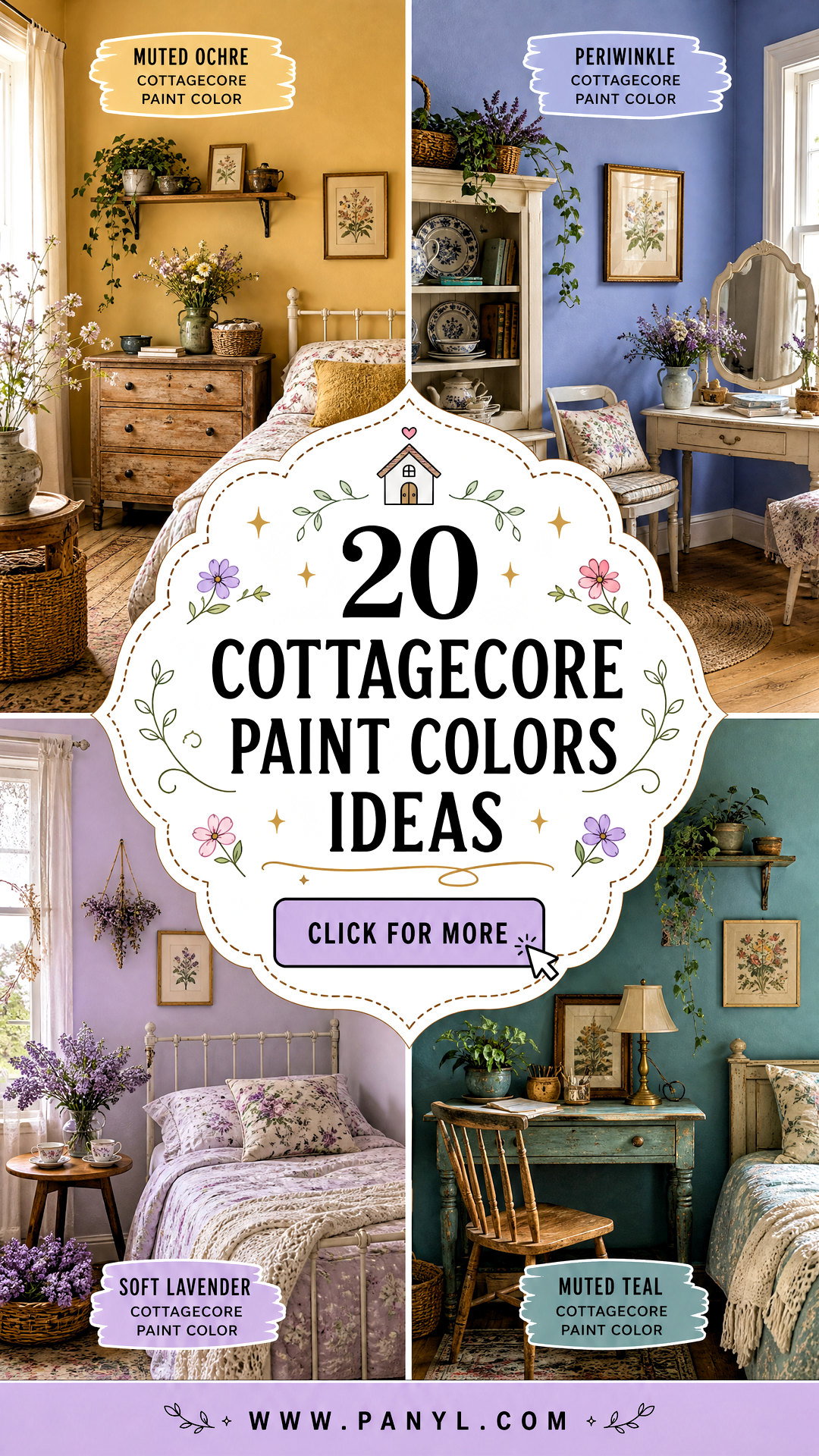 20 Cottagecore Paint Colors for a Cozy Storybook Home Look - 20 Cottagecore Paint Colors for a Cozy, Storybook Home Look