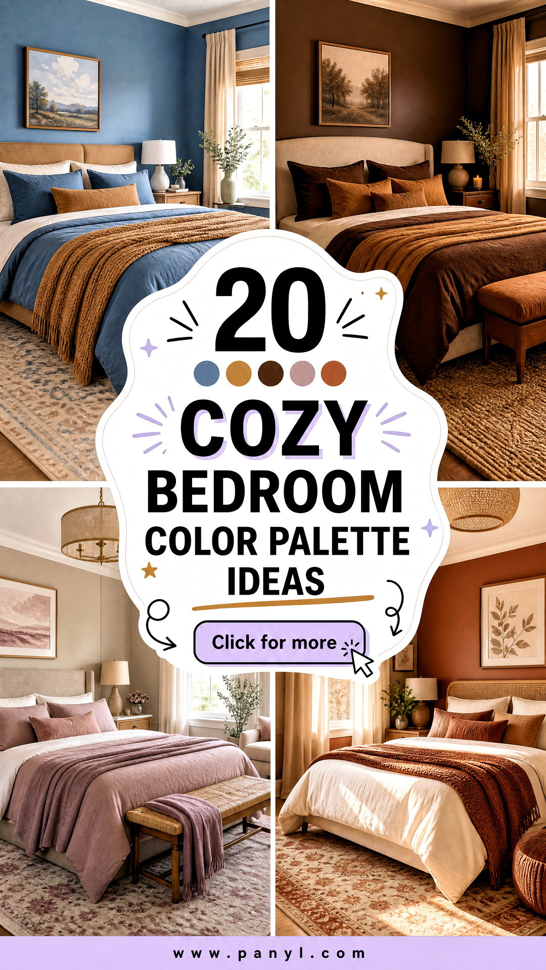 20 Cozy Bedroom Color Palette Ideas for a Serene Makeover - 20 Cozy Bedroom Color Palette Ideas for a Serene Makeover
