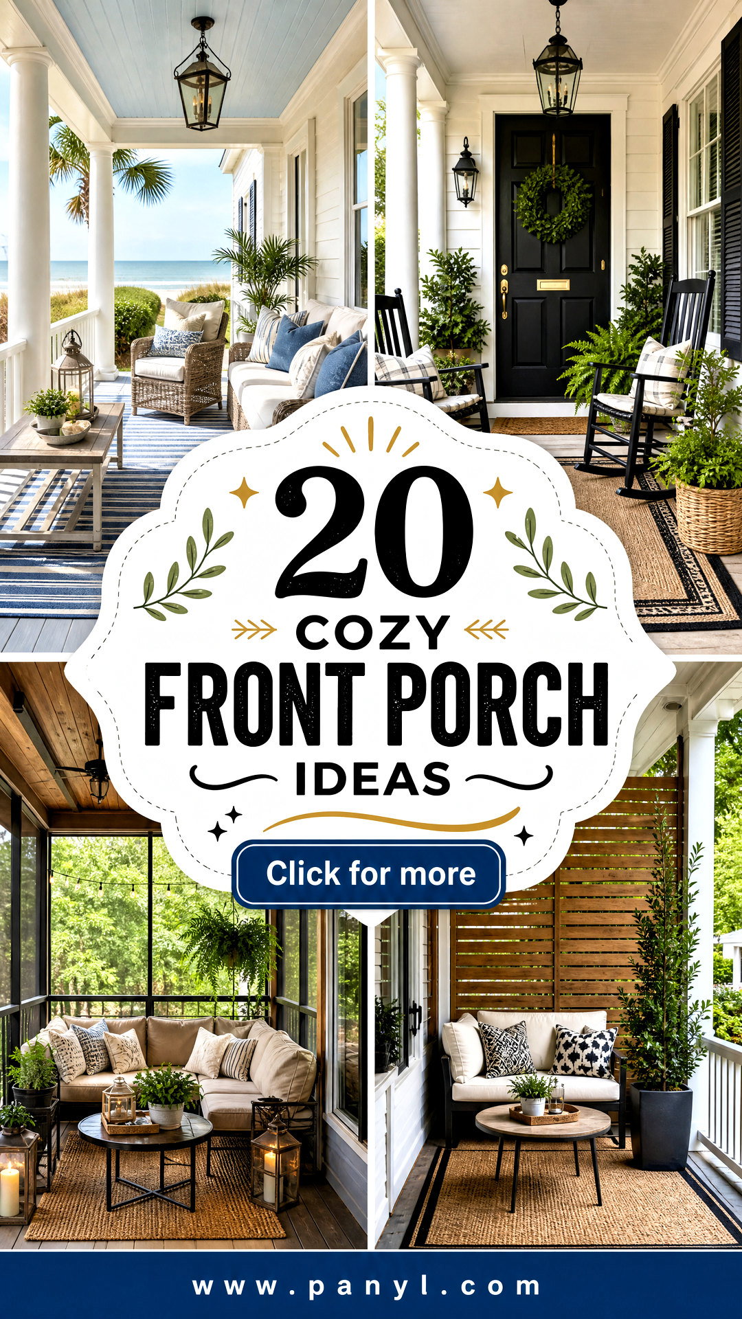 20 Cozy Front Porch Ideas for a Warm Welcoming Entrance - 20 Cozy Front Porch Ideas for a Warm, Welcoming Entrance
