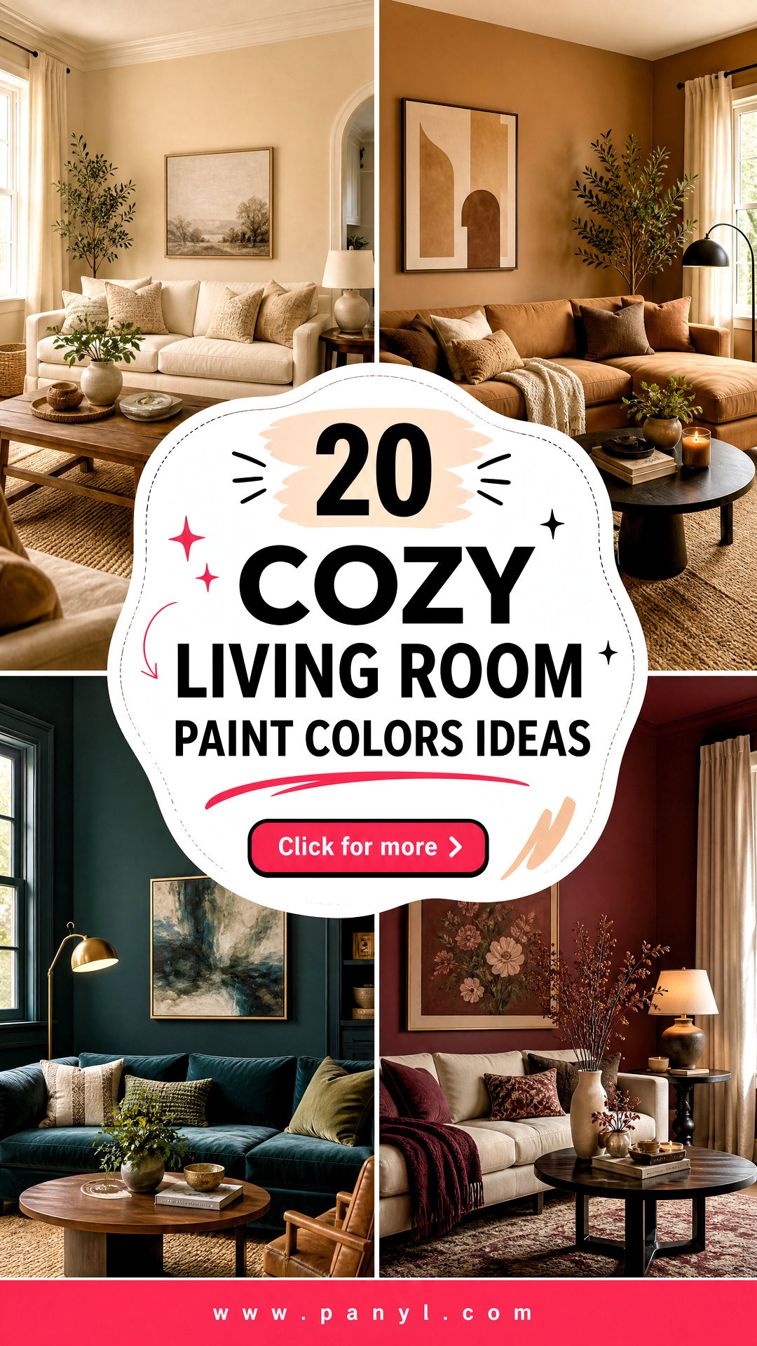 20 Cozy Living Room Paint Colors for a Warm Restful Home - 20 Cozy Living Room Paint Colors for a Warm, Restful Home