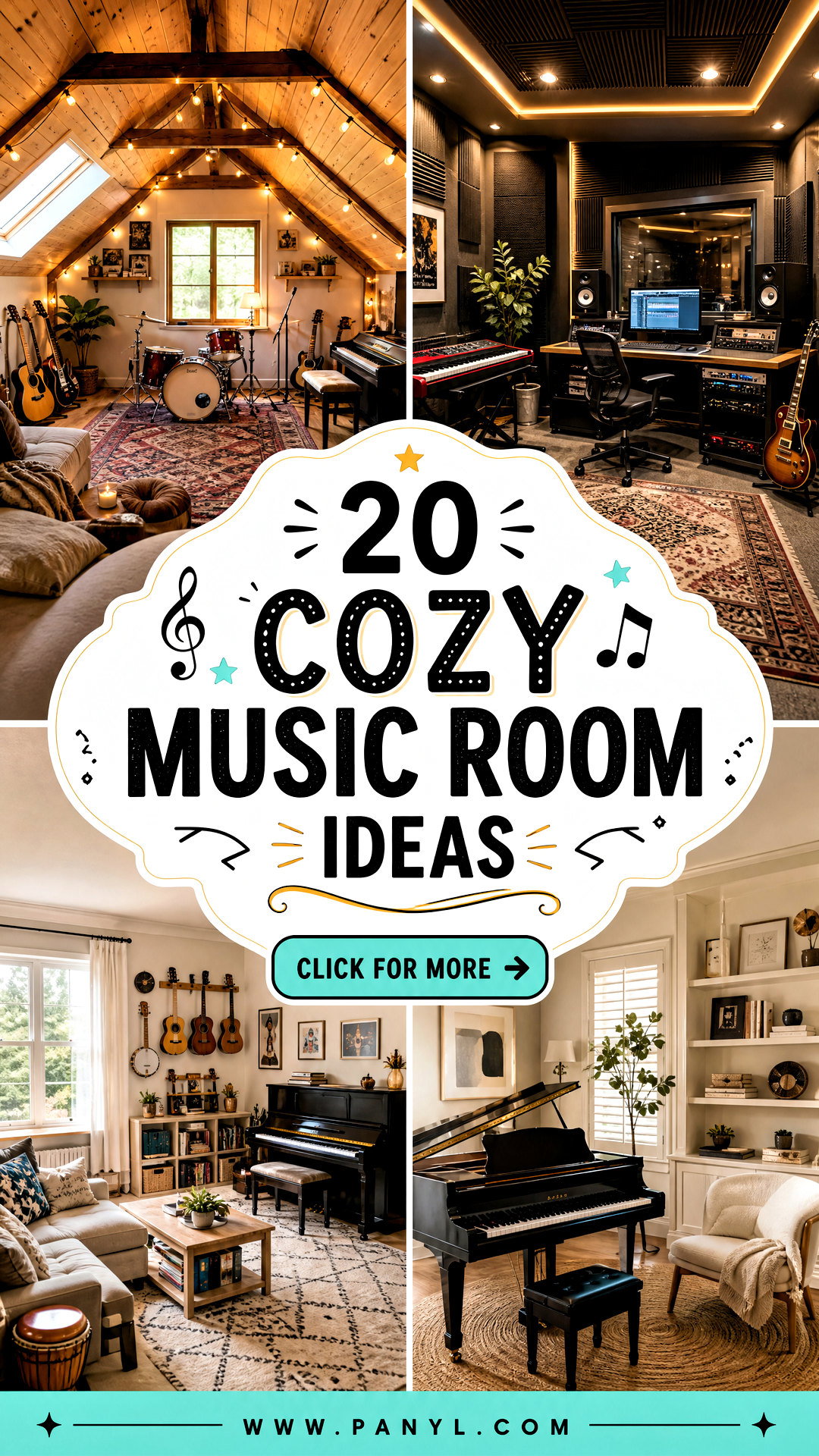 20 Cozy Music Room Ideas for a Creative Relaxing Escape - 20 Cozy Music Room Ideas for a Creative, Relaxing Escape