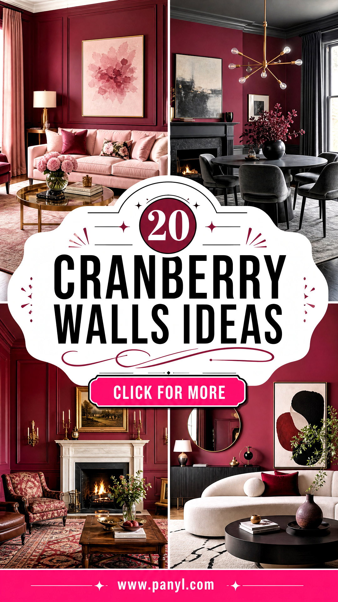 20 Cranberry Walls Ideas for Warm Rich Sophisticated Rooms - 20 Cranberry Walls Ideas for Warm, Rich, Sophisticated Rooms