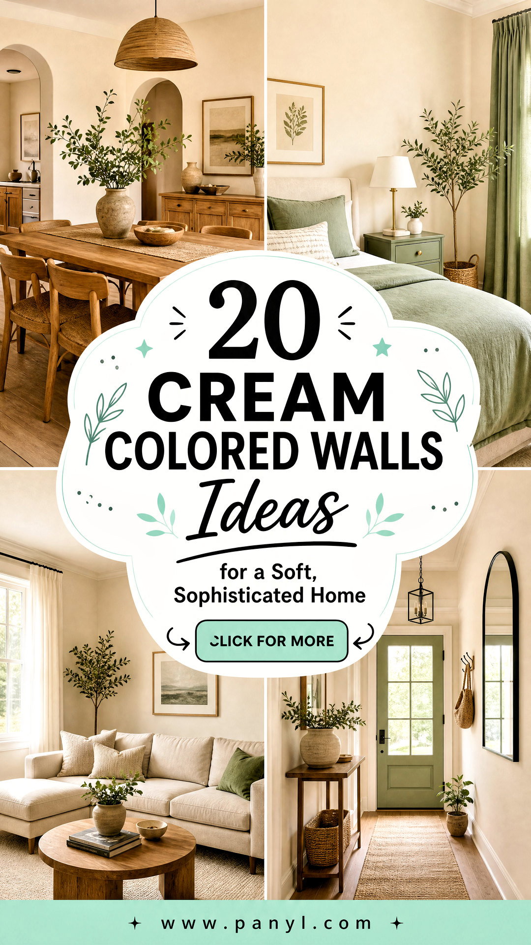 20 Cream Colored Walls Ideas for a Soft Sophisticated Home - 20 Cream Colored Walls Ideas for a Soft, Sophisticated Home