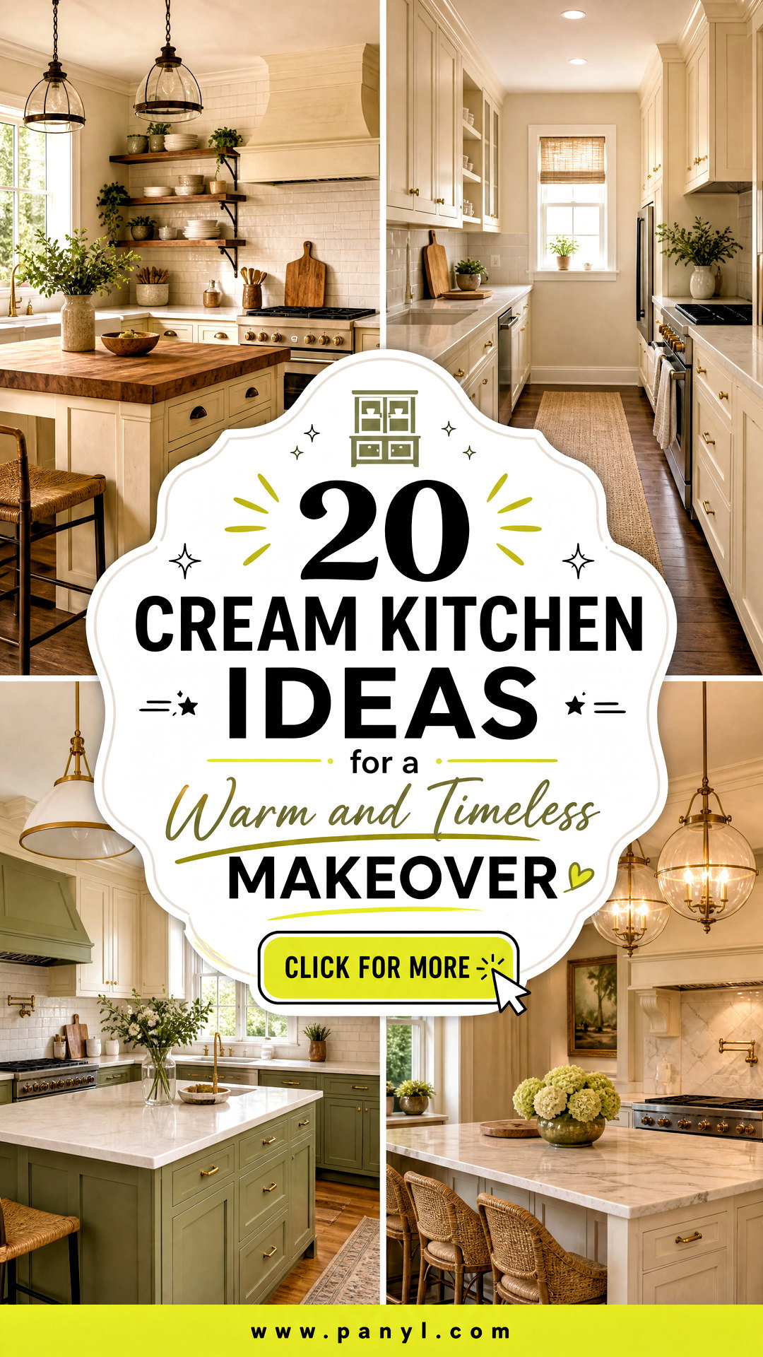 20 Cream Kitchen Ideas for a Warm and Timeless Makeover - 20 Cream Kitchen Ideas for a Warm and Timeless Makeover
