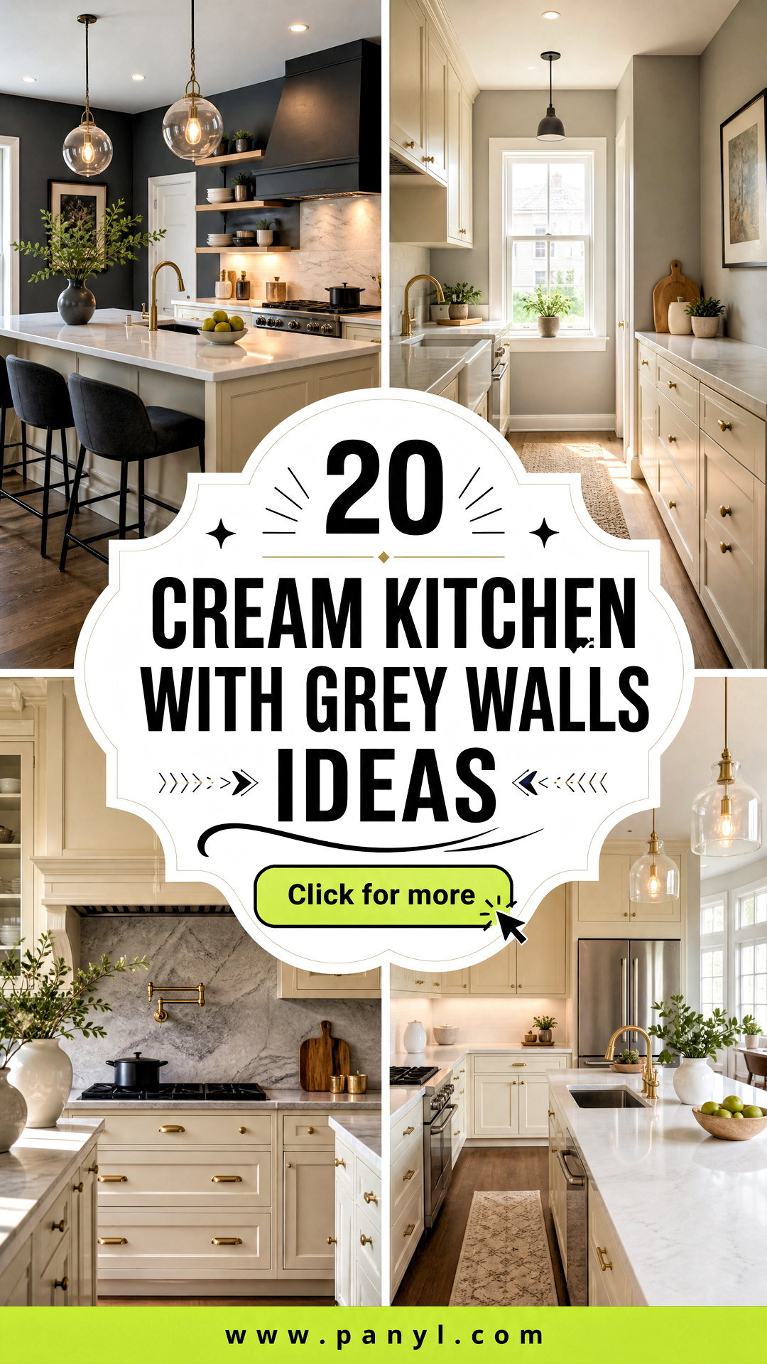 20 Cream Kitchen With Grey Walls Ideas for a Cozy Update - 20 Cream Kitchen With Grey Walls Ideas for a Cozy Update