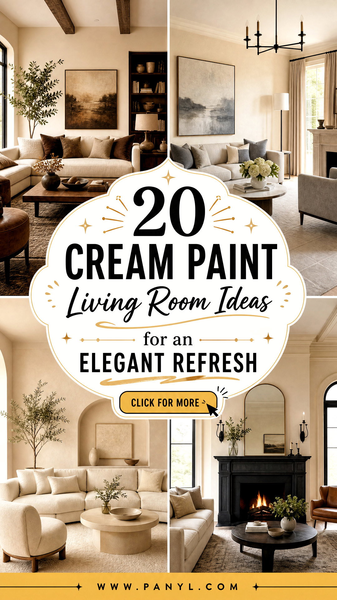 20 Cream Paint Living Room Ideas for an Elegant Refresh - 20 Cream Paint Living Room Ideas for an Elegant Refresh
