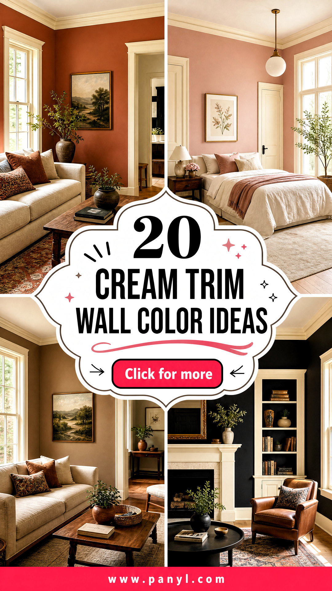 20 Cream Trim Wall Color Ideas for a Polished Cohesive Home - 20 Cream Trim Wall Color Ideas for a Polished, Cohesive Home
