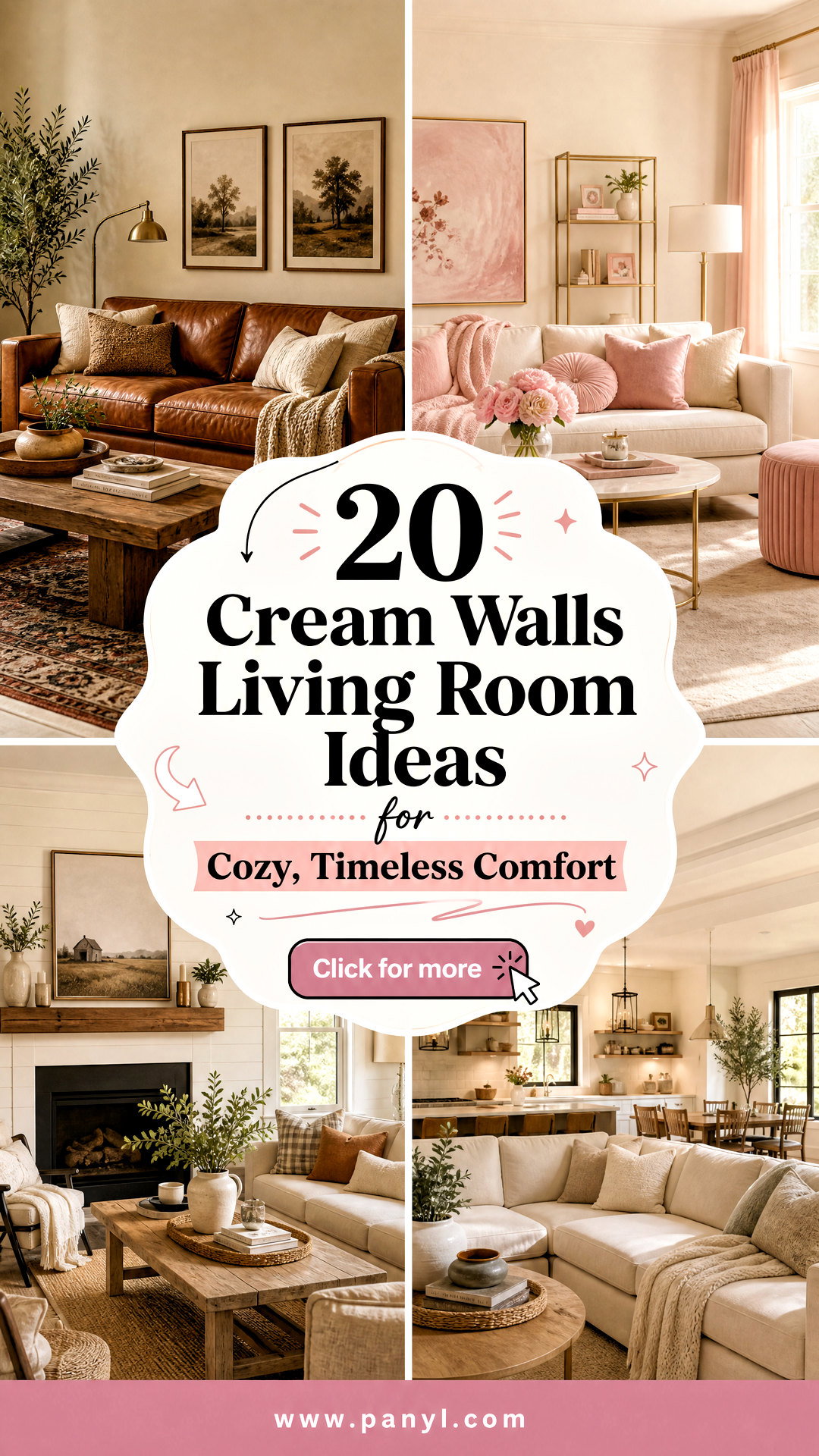 20 Cream Walls Living Room Ideas for Cozy Timeless Comfort - 20 Cream Walls Living Room Ideas for Cozy, Timeless Comfort