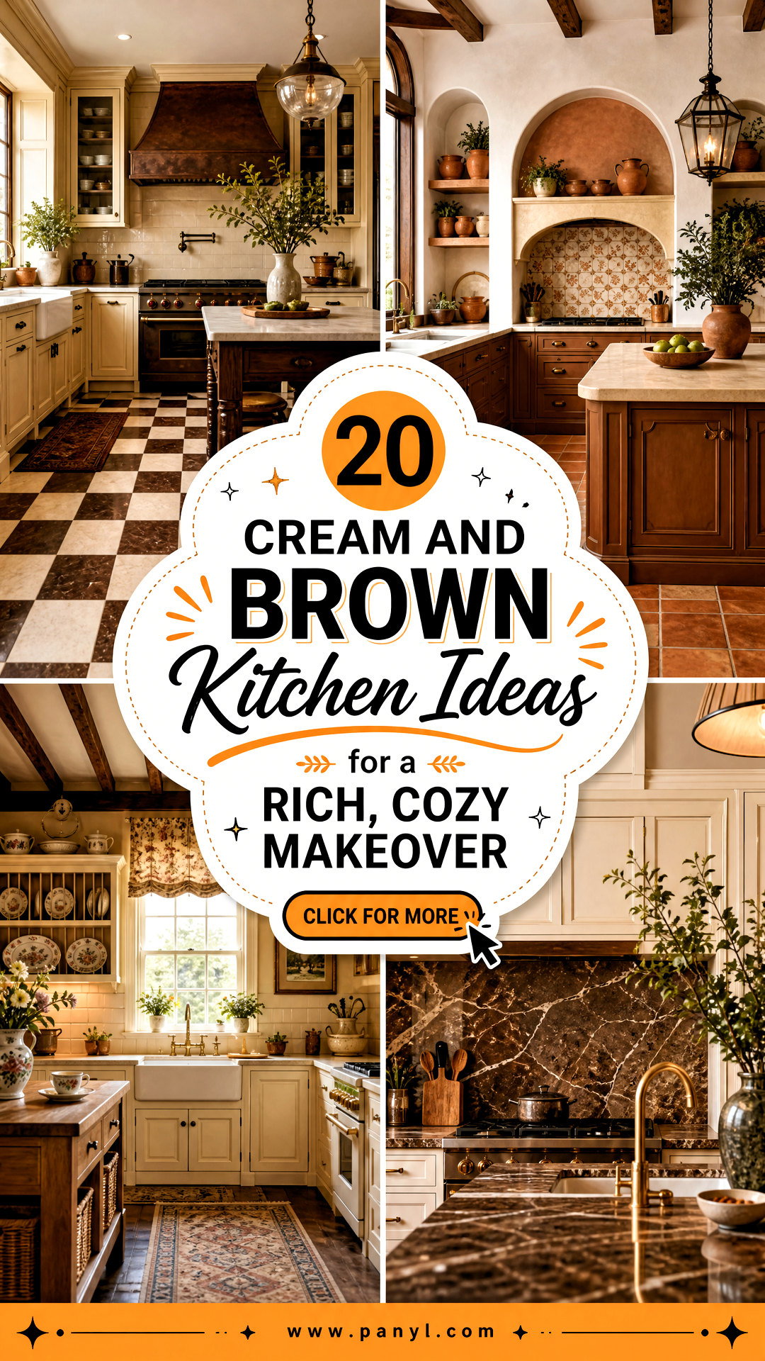 20 Cream and Brown Kitchen Ideas for a Rich Cozy Makeover - 20 Cream and Brown Kitchen Ideas for a Rich, Cozy Makeover