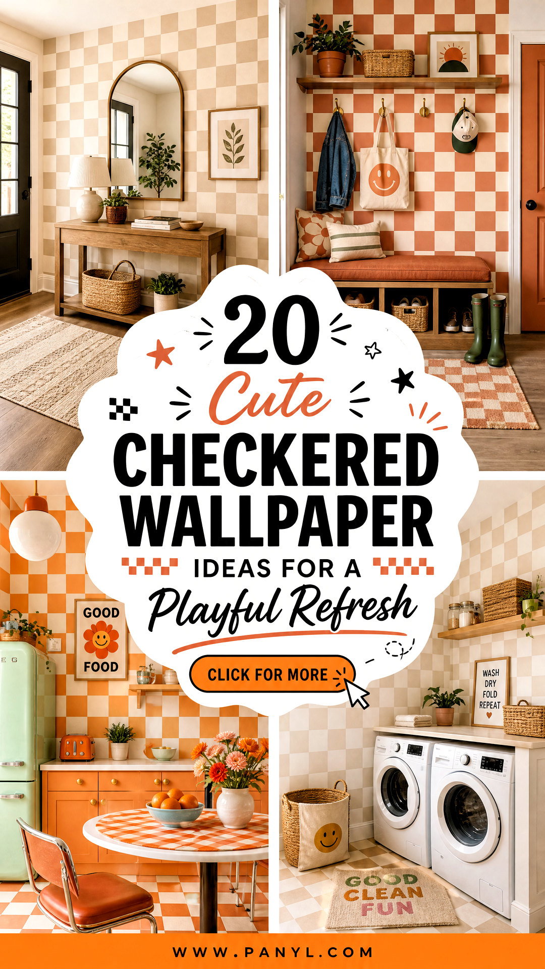 20 Cute Checkered Wallpaper Ideas for a Playful Refresh - 20 Cute Checkered Wallpaper Ideas for a Playful Refresh