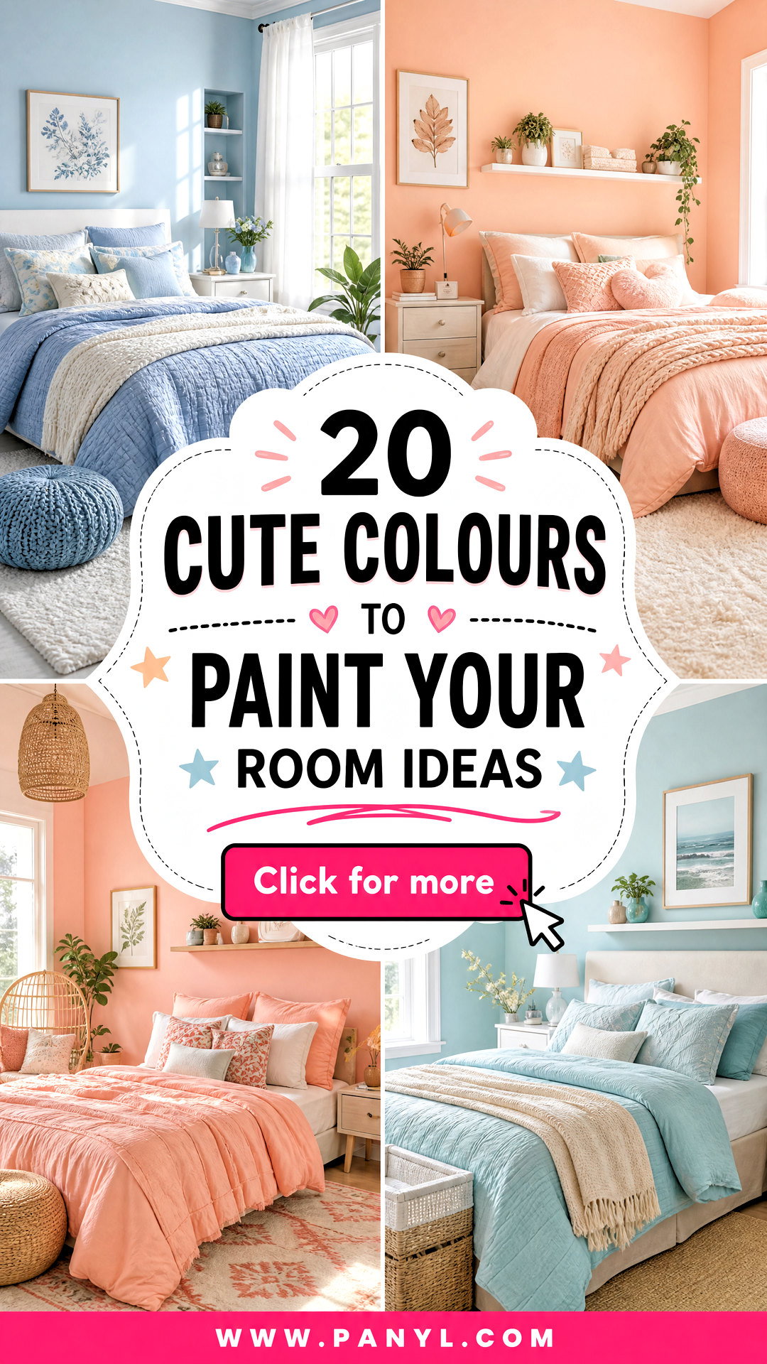 20 Cute Colours to Paint Your Room Ideas for Cozy Makeovers - 20 Cute Colours to Paint Your Room Ideas for Cozy Makeovers