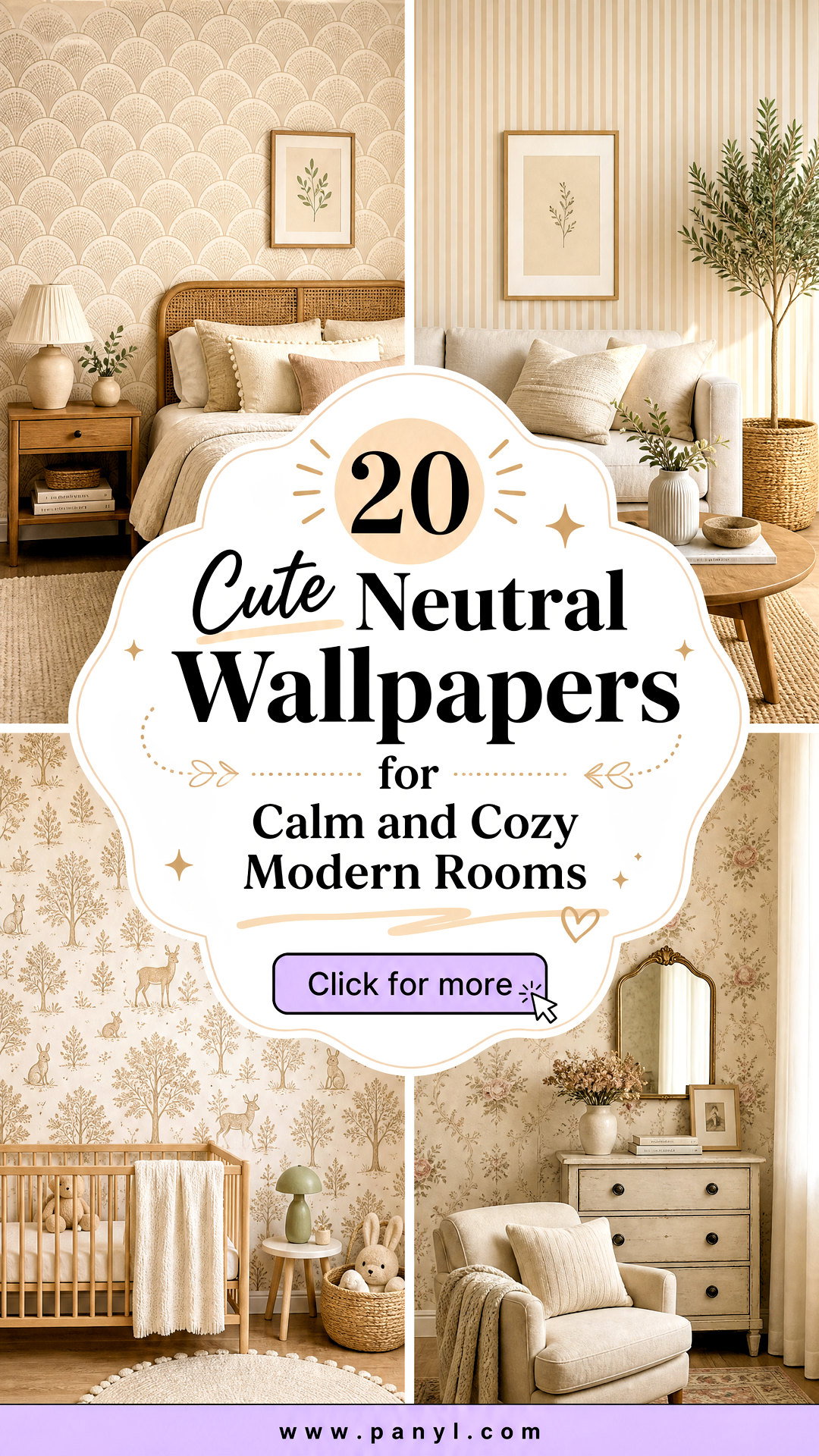 20 Cute Neutral Wallpapers for Calm and Cozy Modern Rooms - 20 Cute Neutral Wallpapers for Calm and Cozy Modern Rooms