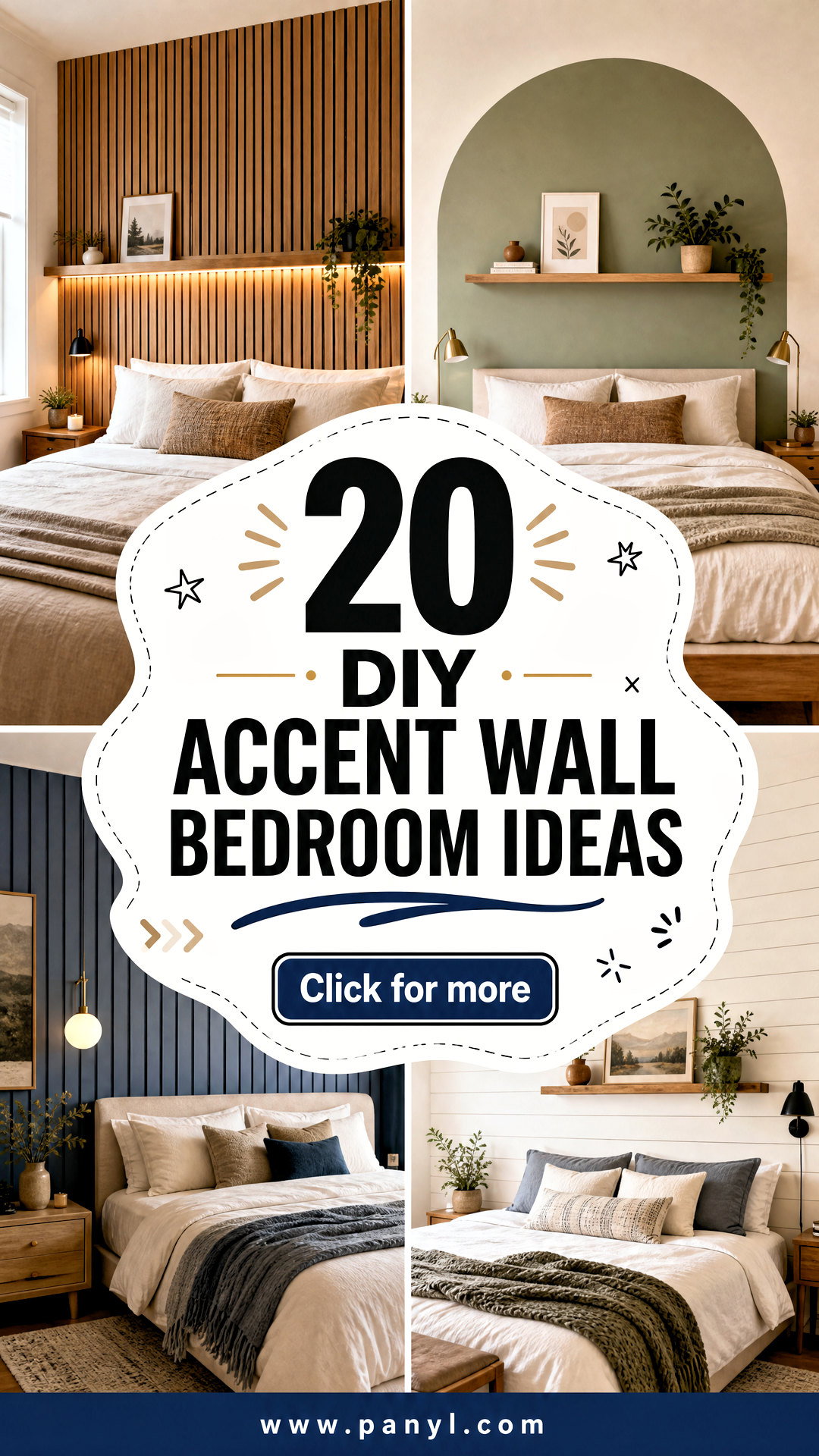 20 DIY Accent Wall Bedroom Ideas for a Cozy Modern Retreat - 20 DIY Accent Wall Bedroom Ideas for a Cozy Modern Retreat