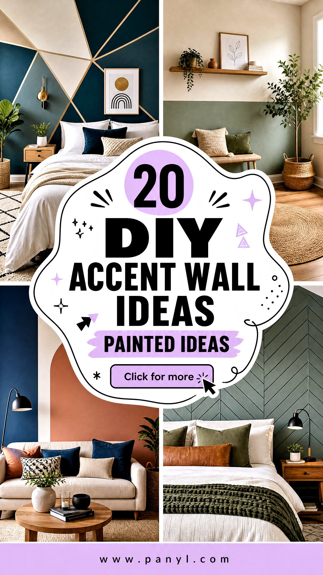 20 DIY Accent Wall Ideas Painted Ideas for Easy Makeovers - 20 DIY Accent Wall Ideas Painted Ideas for Easy Makeovers