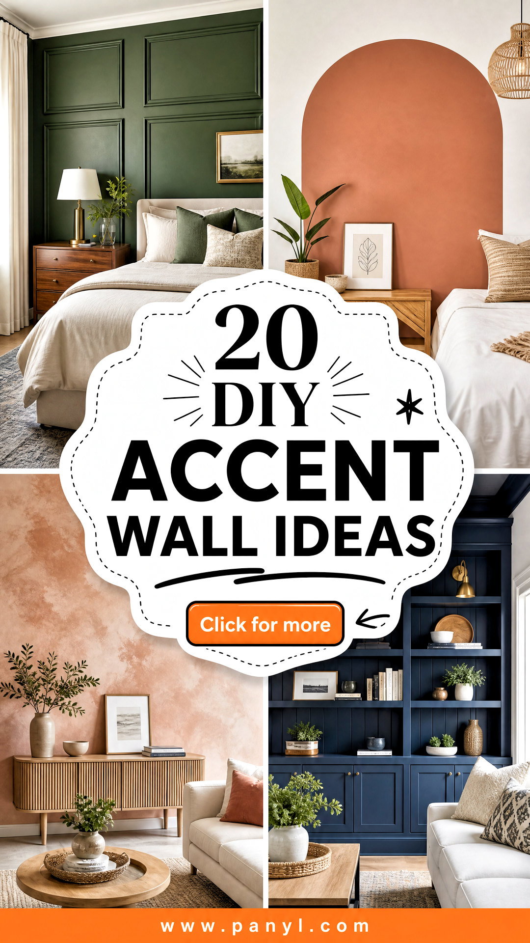 20 DIY Accent Wall Ideas for a Bold Budget-Friendly Update - 20 DIY Accent Wall Ideas for a Bold, Budget-Friendly Update