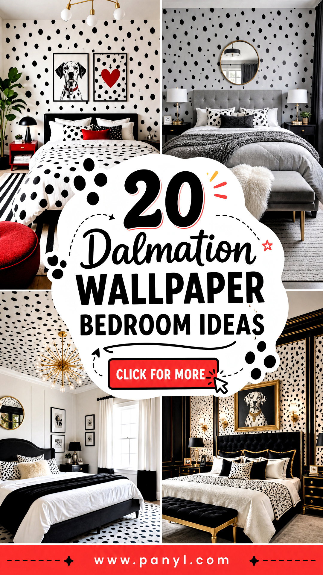 20 Dalmation Wallpaper Bedroom Ideas for Playful Spaces - 20 Dalmation Wallpaper Bedroom Ideas for Playful Spaces