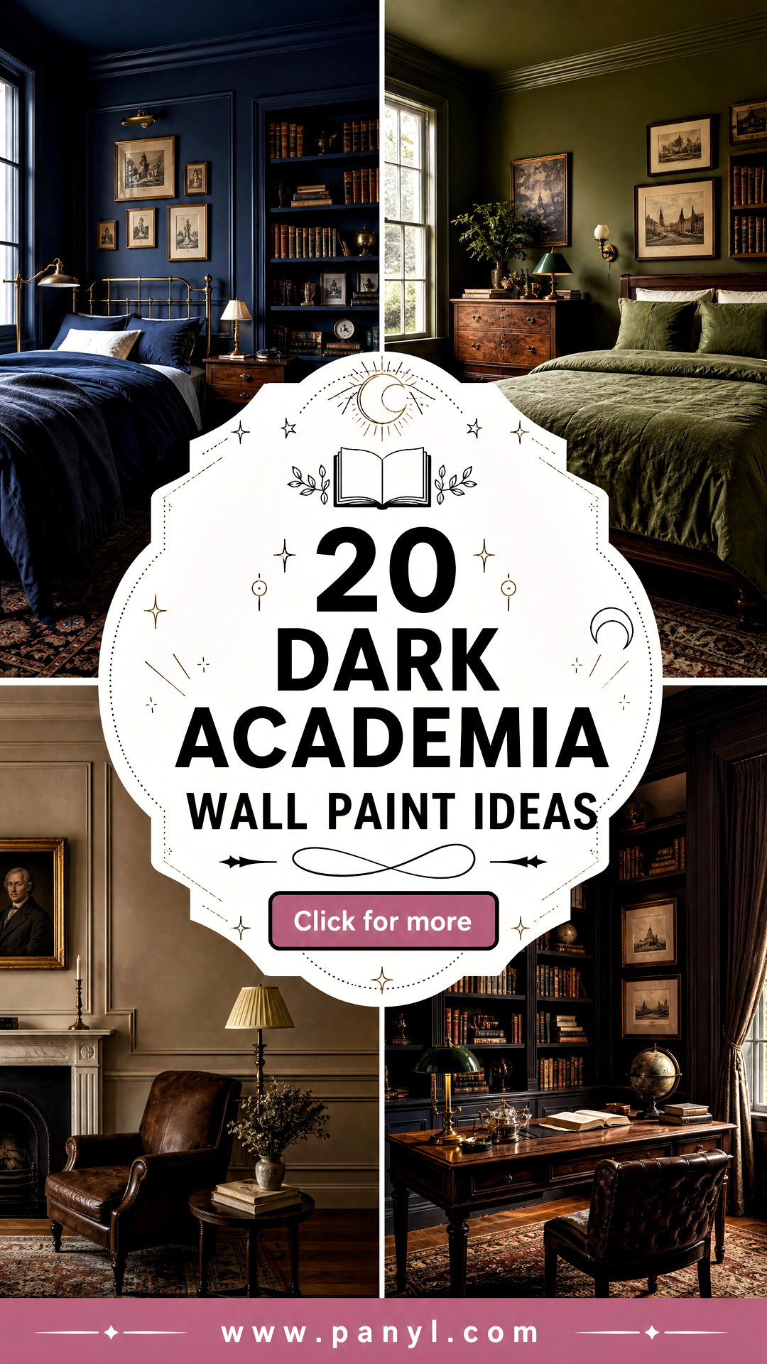 20 Dark Academia Wall Paint Ideas for a Moody Reading Nook - 20 Dark Academia Wall Paint Ideas for a Moody Reading Nook