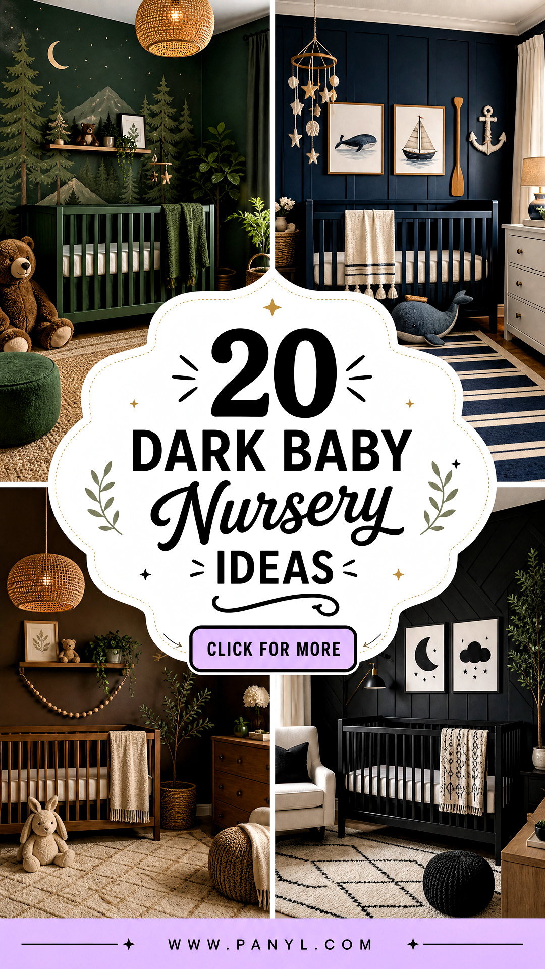 20 Dark Baby Nursery Ideas for a Calm Cozy and Stylish Space - 20 Dark Baby Nursery Ideas for a Calm, Cozy, and Stylish Space