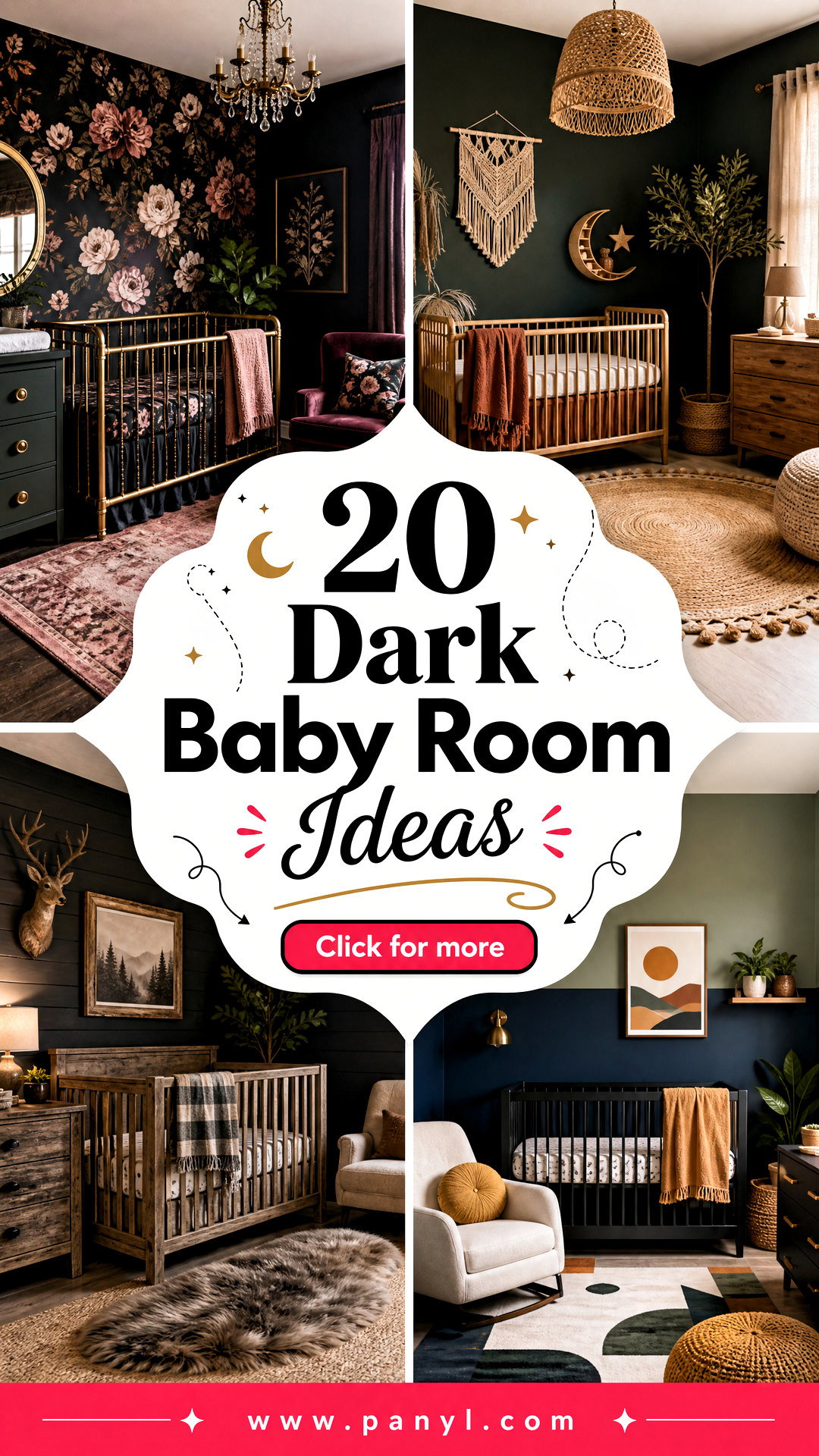 20 Dark Baby Room Ideas for a Cozy Calming Stylish Nursery - 20 Dark Baby Room Ideas for a Cozy, Calming, Stylish Nursery
